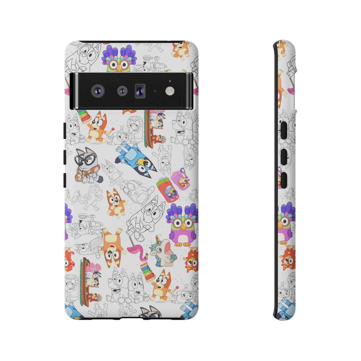 Bluey Muffin Bingo Phone Case Android Janet and Rita Grannies Grouchy Granny Unicorse