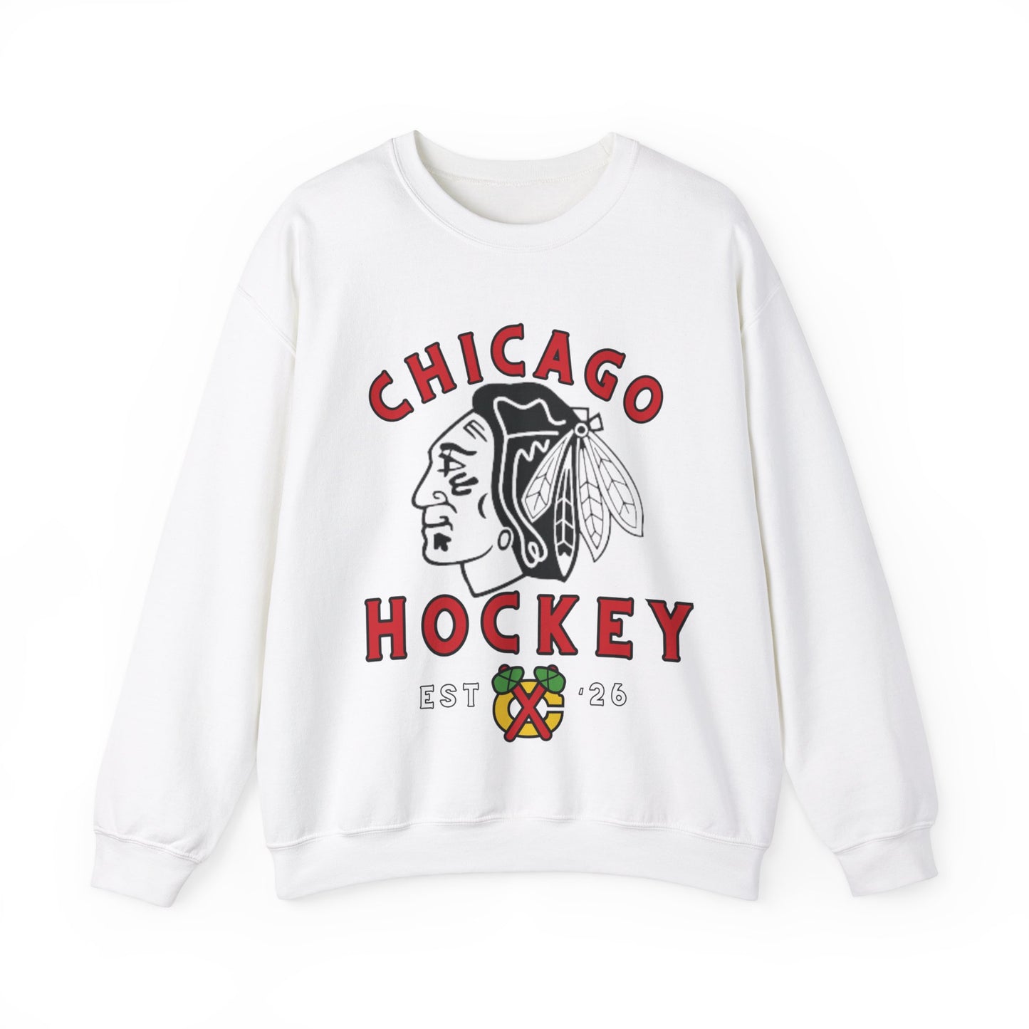 Blackhawks Hockey Sweatshirt, Chicago Hockey Shirt, Blackhawks Retro Hockey Sweatshirt, Chicago Fan Gear, NHL Hoodie