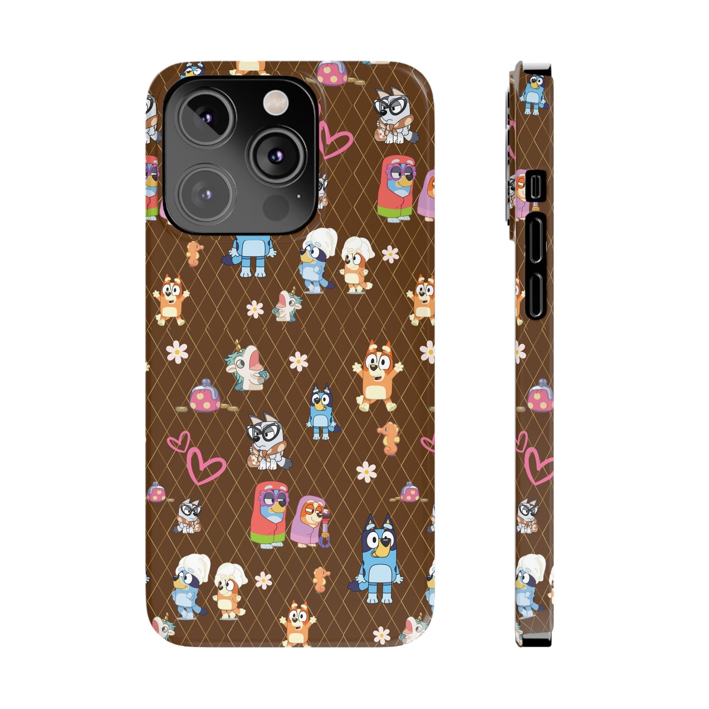 Copy of  Bluey Bingo Phone Case, iPhone Bluey Characters, Muffin Grannies Beach Phone Case