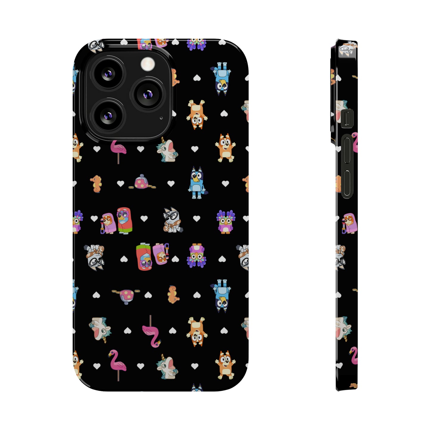 Janet and RIta Chicc Bluey and Bingo Phonecase, iPhone Bluey Characters, Muffin Grannies Unicorse Phone Case