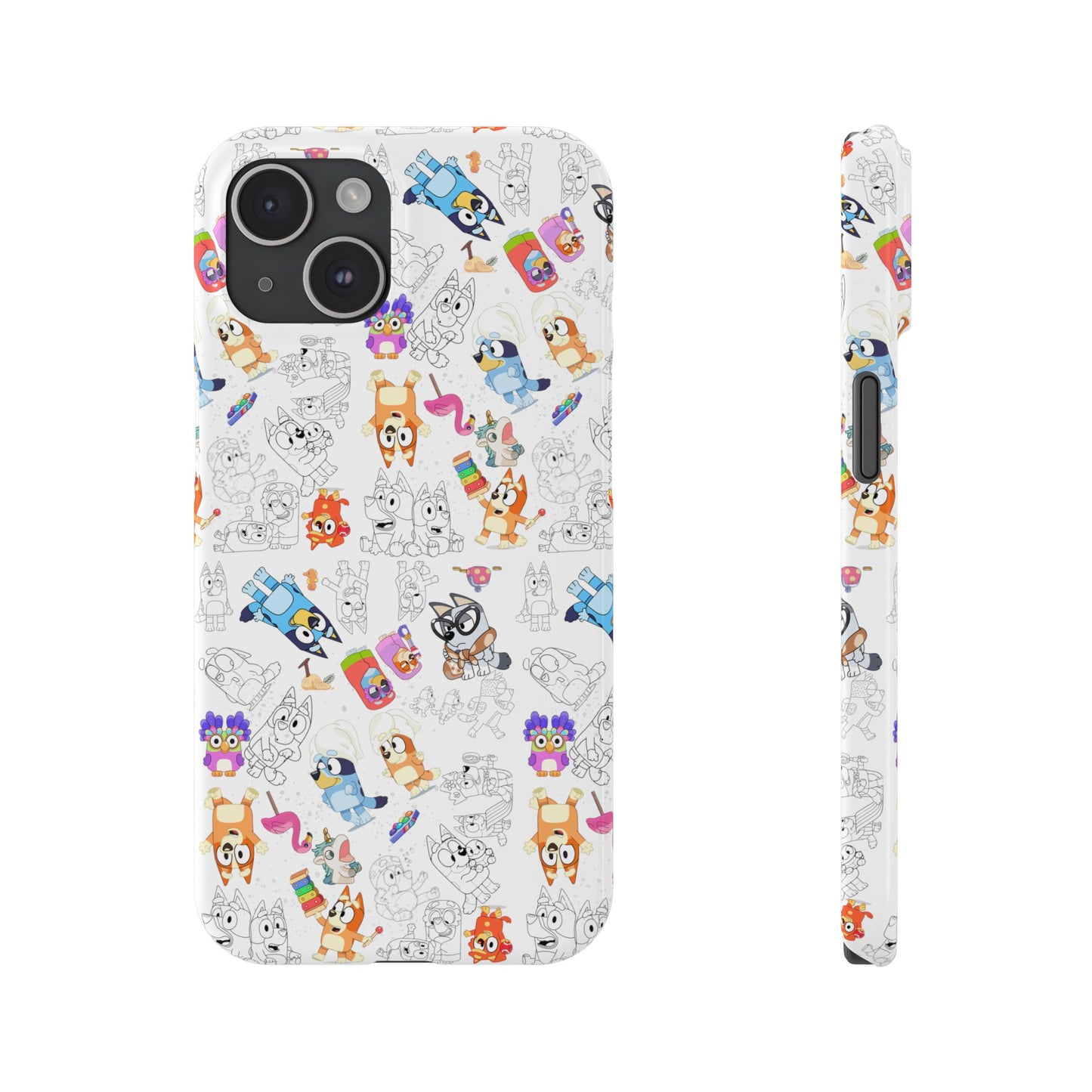 Bluey Bingo Phone Case, iPhone Bluey Characters, Muffin Grannies Beach Phone Case