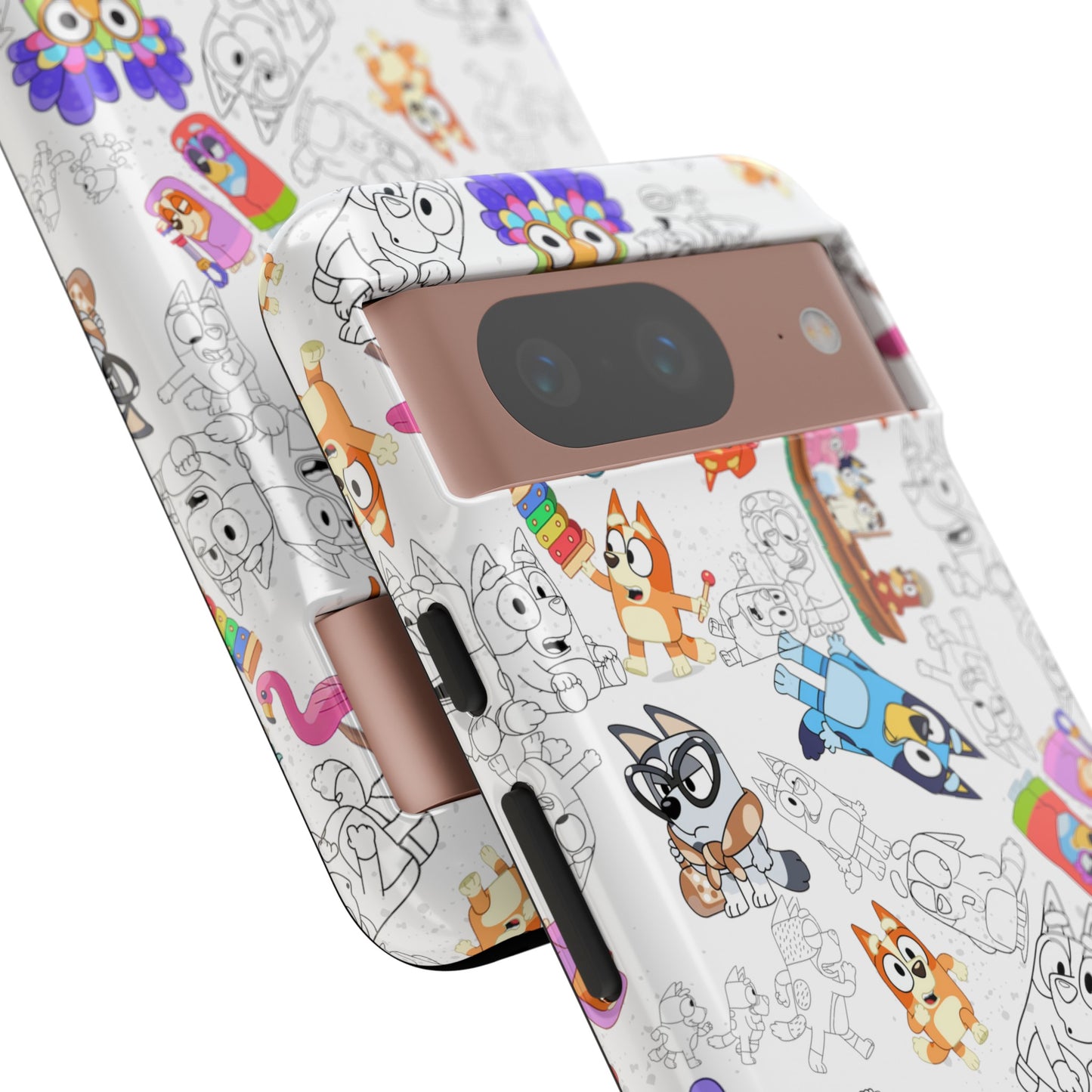 Bluey Muffin Bingo Phone Case Android Janet and Rita Grannies Grouchy Granny Unicorse