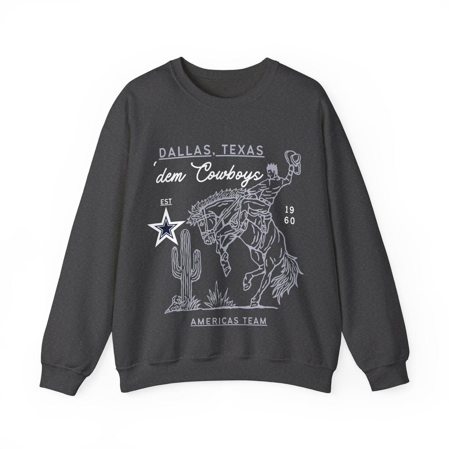 Original Vintage Cowboys Sweater, Cowboys Retro, Cowboys Western, Mascot, Unisex Sweatshirt, Dallas Cowboys Athletic