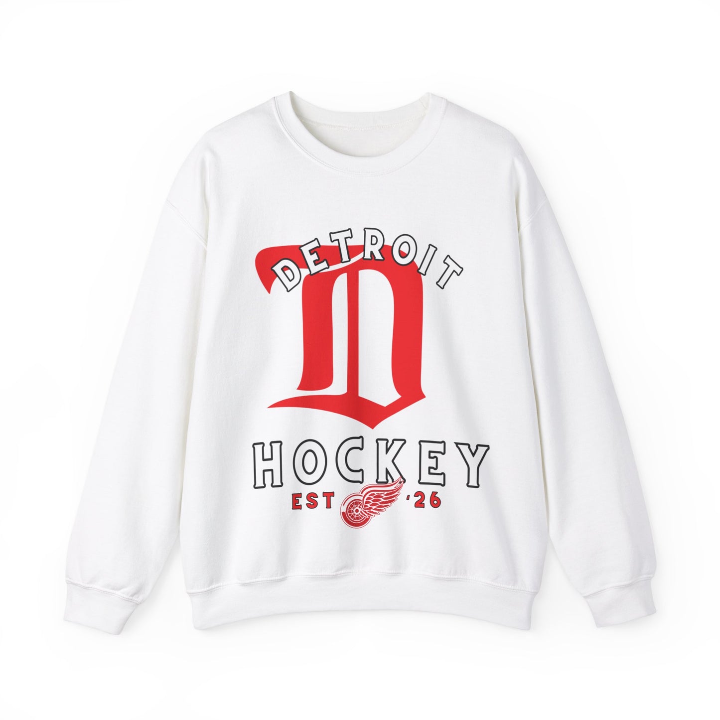 Detroit Red Wings Hockey Sweatshirt, Detroit Hockey Shirt, Red Wings Retro Hockey Sweatshirt, Detroit Fan Gear, NHL Hoodie