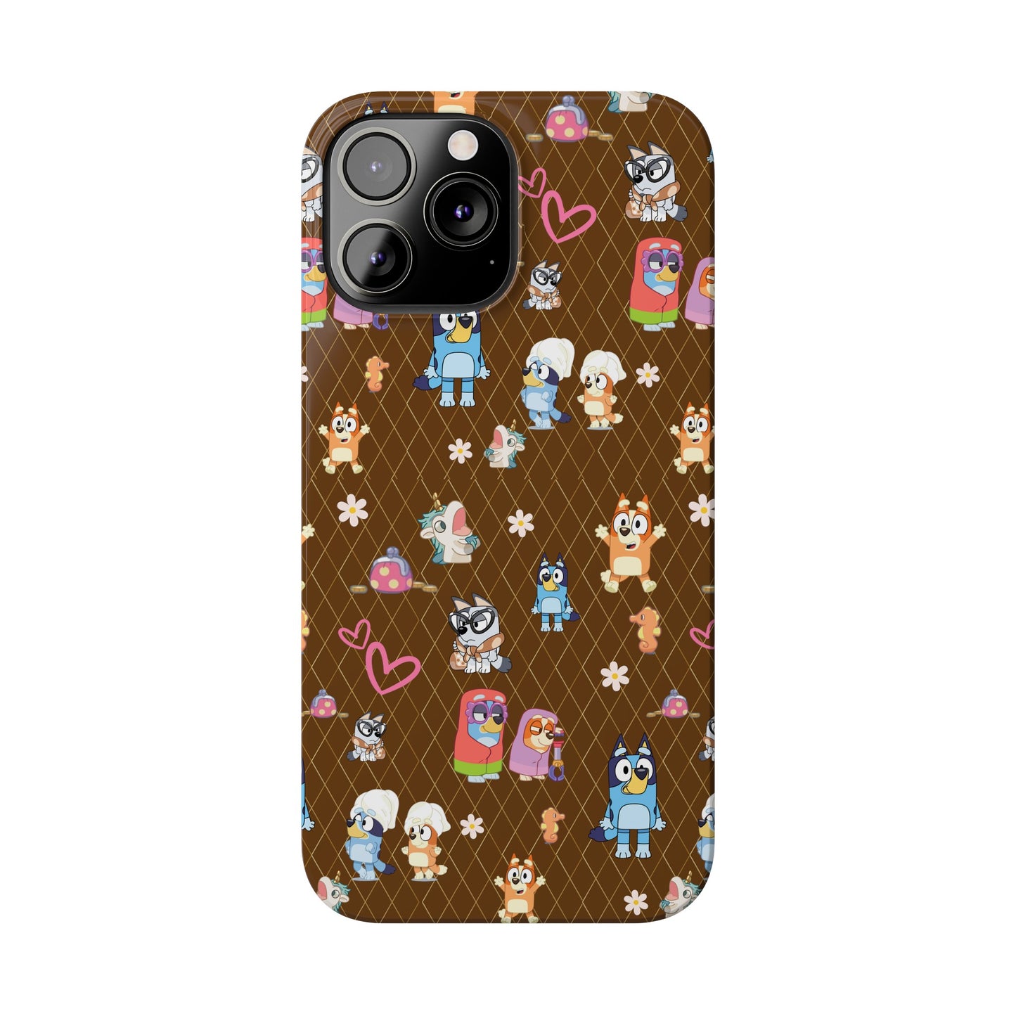 Copy of  Bluey Bingo Phone Case, iPhone Bluey Characters, Muffin Grannies Beach Phone Case