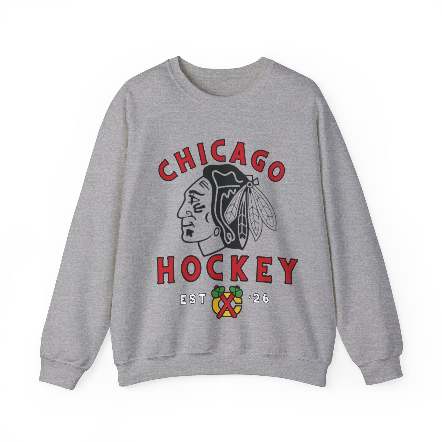 Blackhawks Hockey Sweatshirt, Chicago Hockey Shirt, Blackhawks Retro Hockey Sweatshirt, Chicago Fan Gear, NHL Hoodie