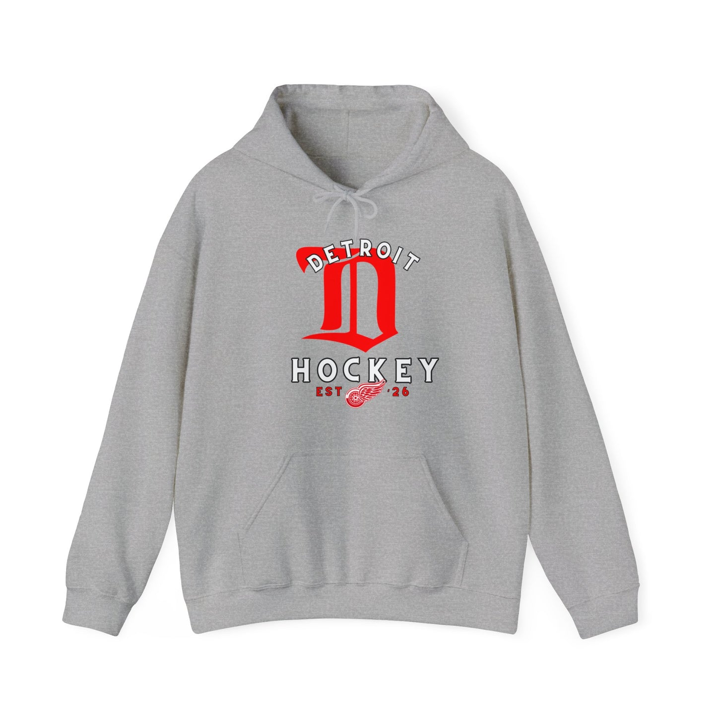 Detroit Hockey Red Wings Heavy Blend™ Hooded Sweatshirt Winged Wheel Motor City Hockey