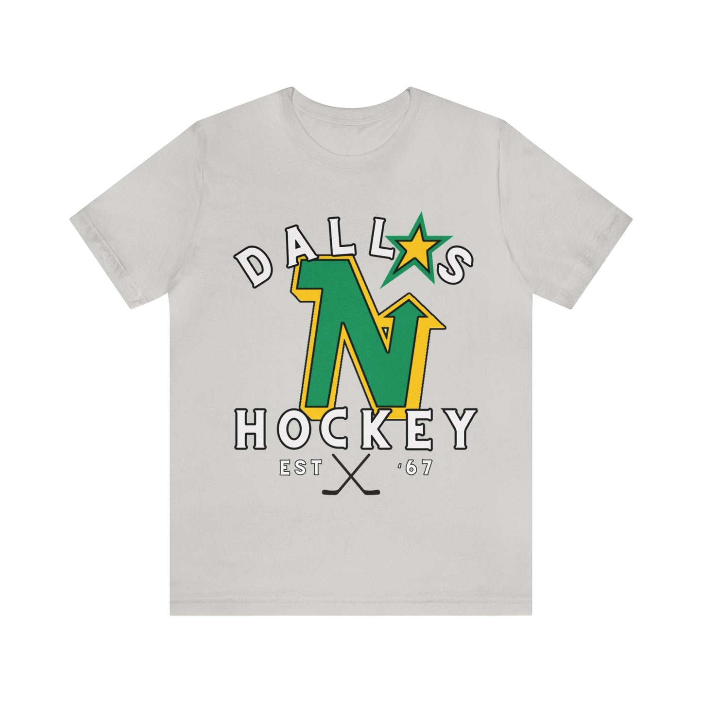 Throwback Dallas Stars Tee - Dallas Hockey Jersey Tshirt - Retro Dallas Hockey Tee - Ice Hockey- Vintage Dallas Tee Playoff Gear