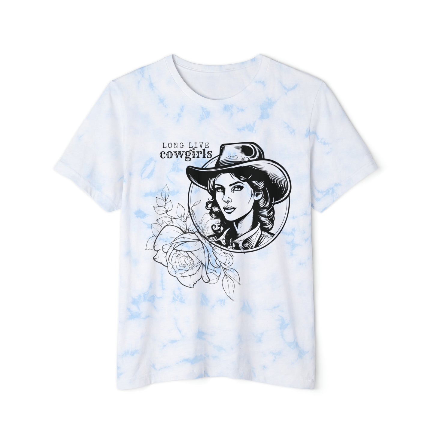 Long Live Cowgirls Shirt, Vintage Shirt, Tie Dye Western Tee, Retro Western Tee, Vintage Western Shirt, Boho Tie Dye Tee