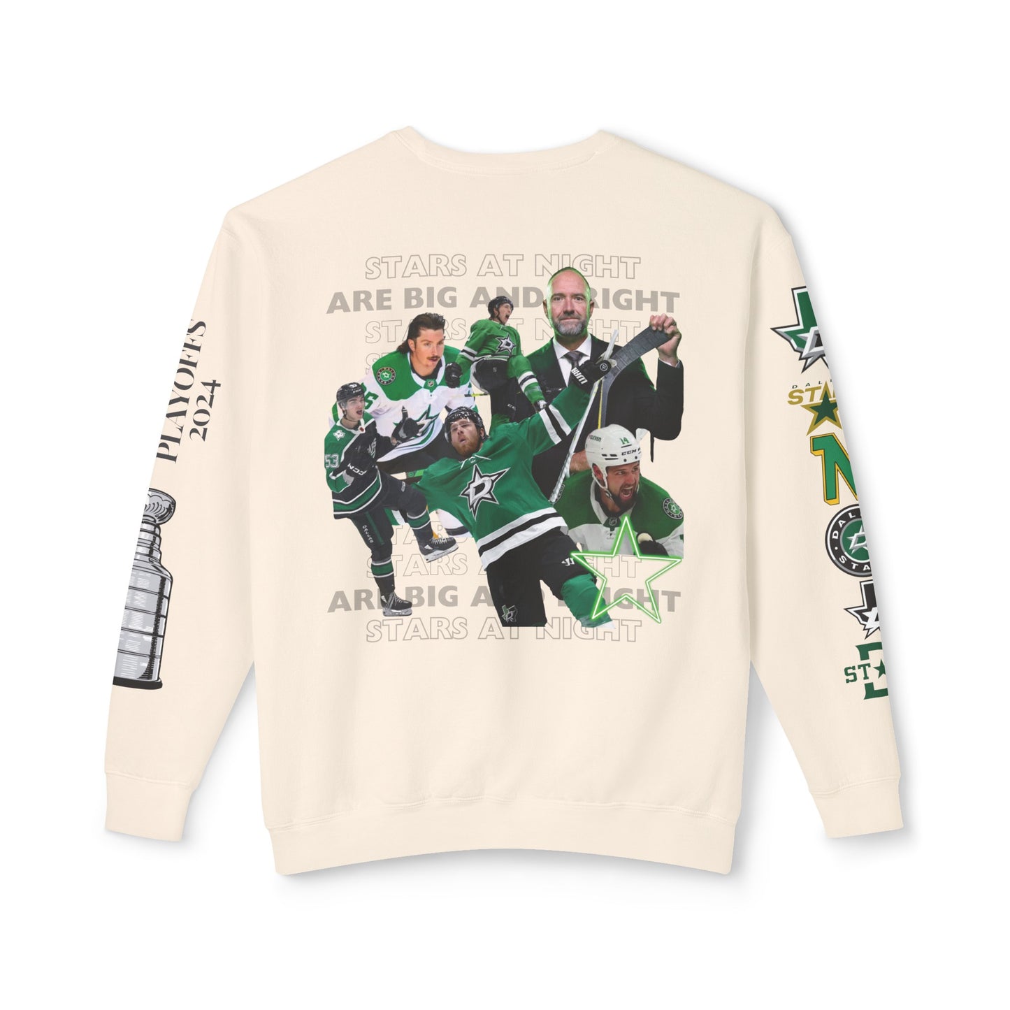 Dallas Stars Hockey Stanley Cup Playoffs Crewneck Tee Sweatshirt Stars Hockey Gear