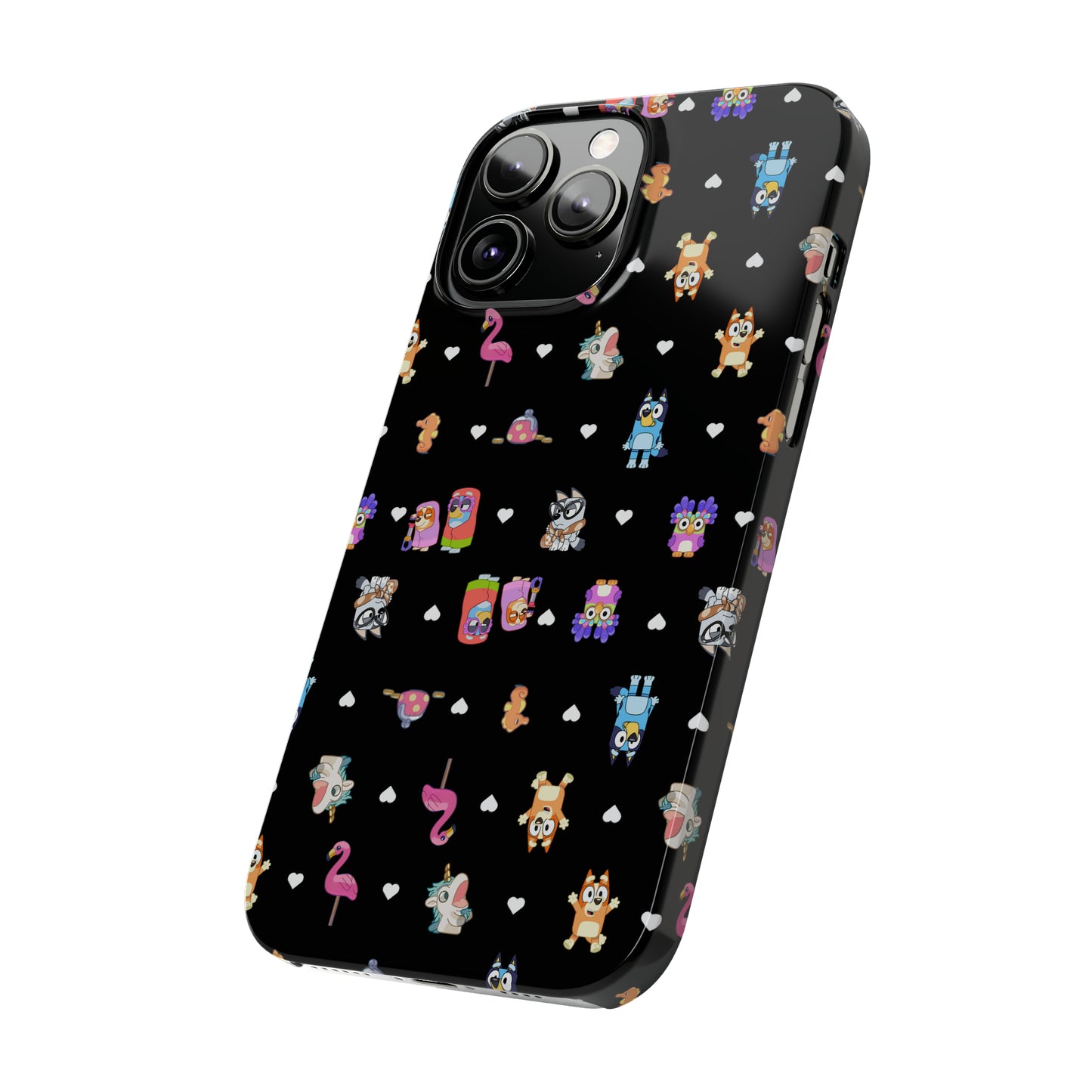 Janet and RIta Chicc Bluey and Bingo Phonecase, iPhone Bluey Characters, Muffin Grannies Unicorse Phone Case