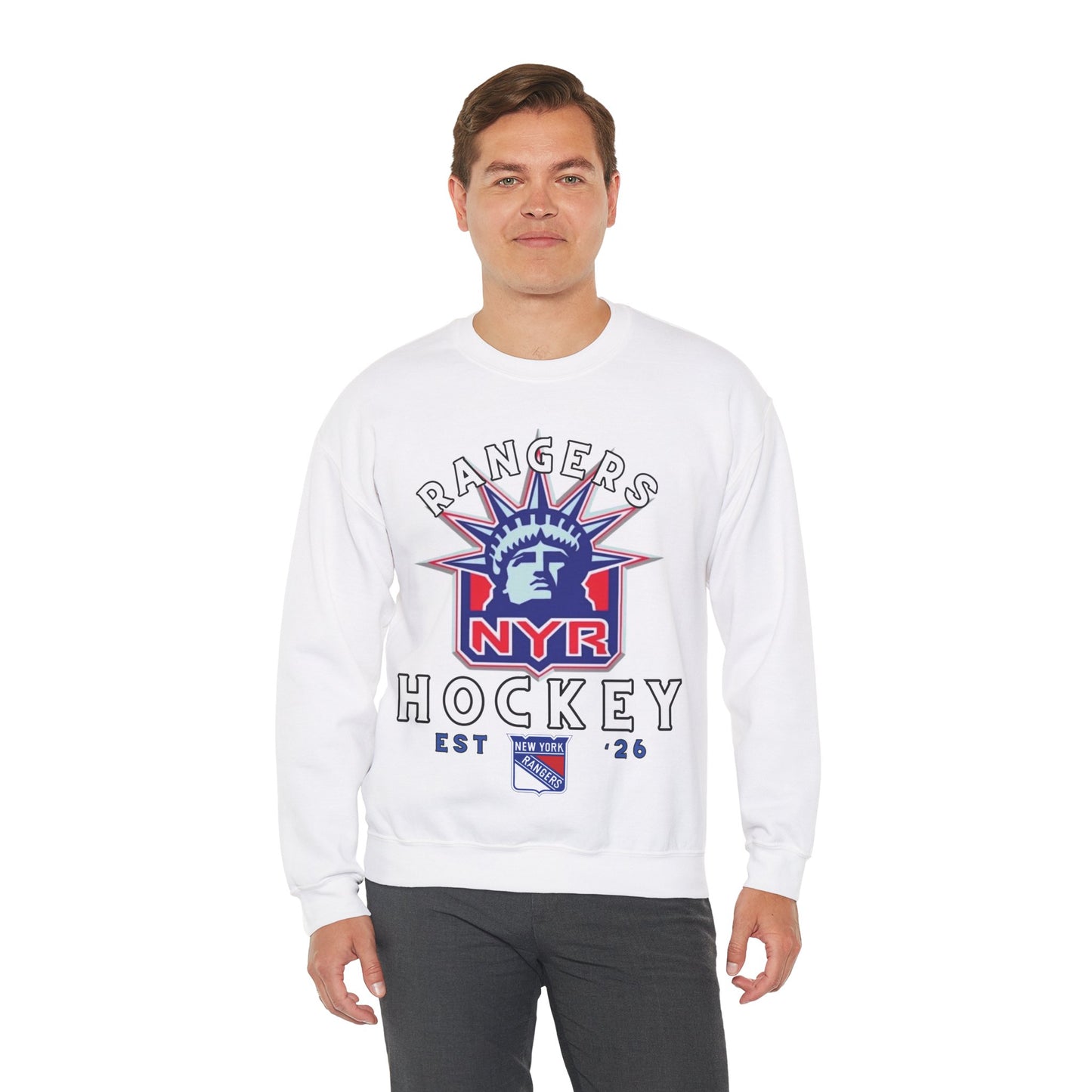 NY Rangers Hockey Sweatshirt, NY Hockey Shirt, Rangers Retro Hockey Sweatshirt, Rangers Fan Gear, NY Hoodie