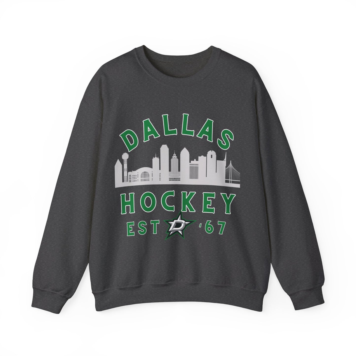 Dallas Stars Sweatshirt - Dallas Hockey Sweatshirt - Retro Dallas Hockey Crewneck - Ice Hockey Sweatshirt - Vintage Dallas Sweatshirt Playoff Gear