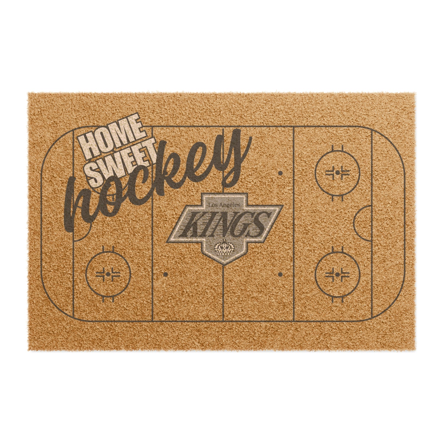 Home Sweet Hockey Doormat / Welcome Mat / LA Kings Doormat / Kings Doormat / Gift for Friend / Gift for Family