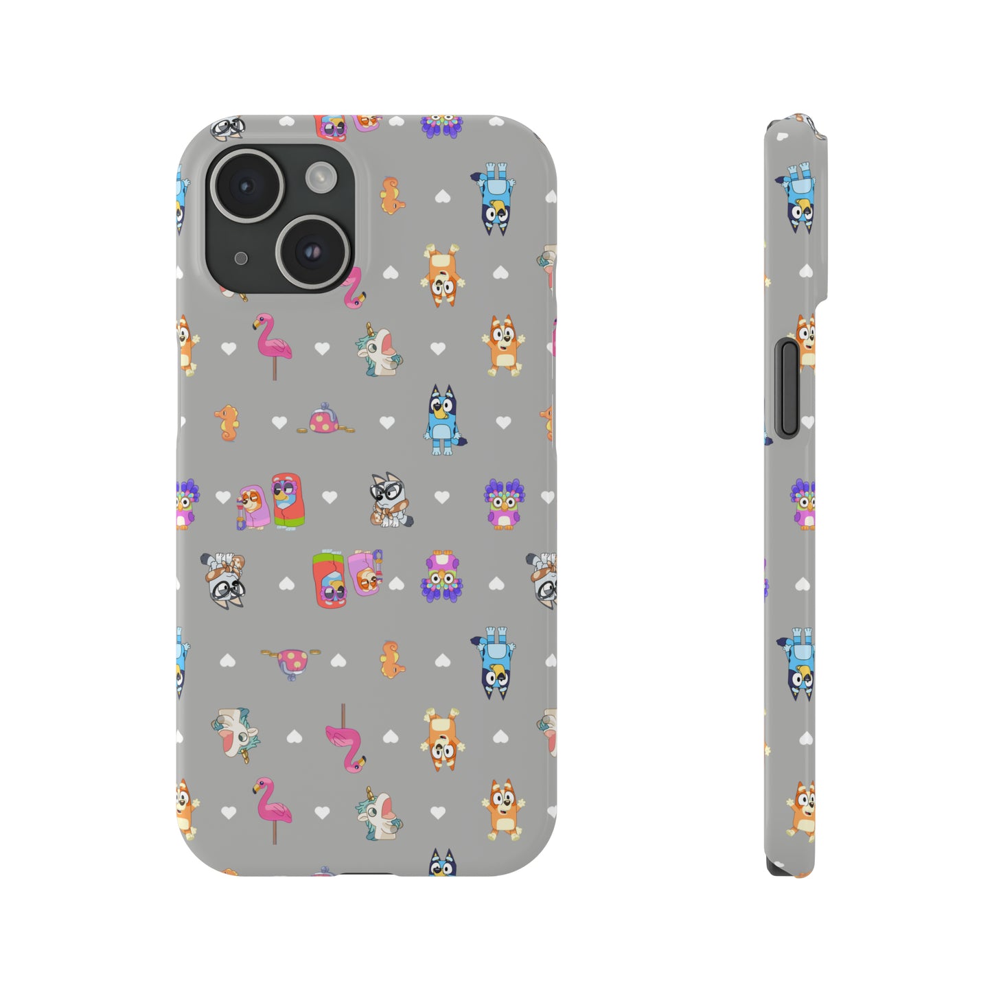 Chicc Bluey and Bingo Phonecase, iPhone Bluey Characters, Muffin Grannies Unicorse Phone Case