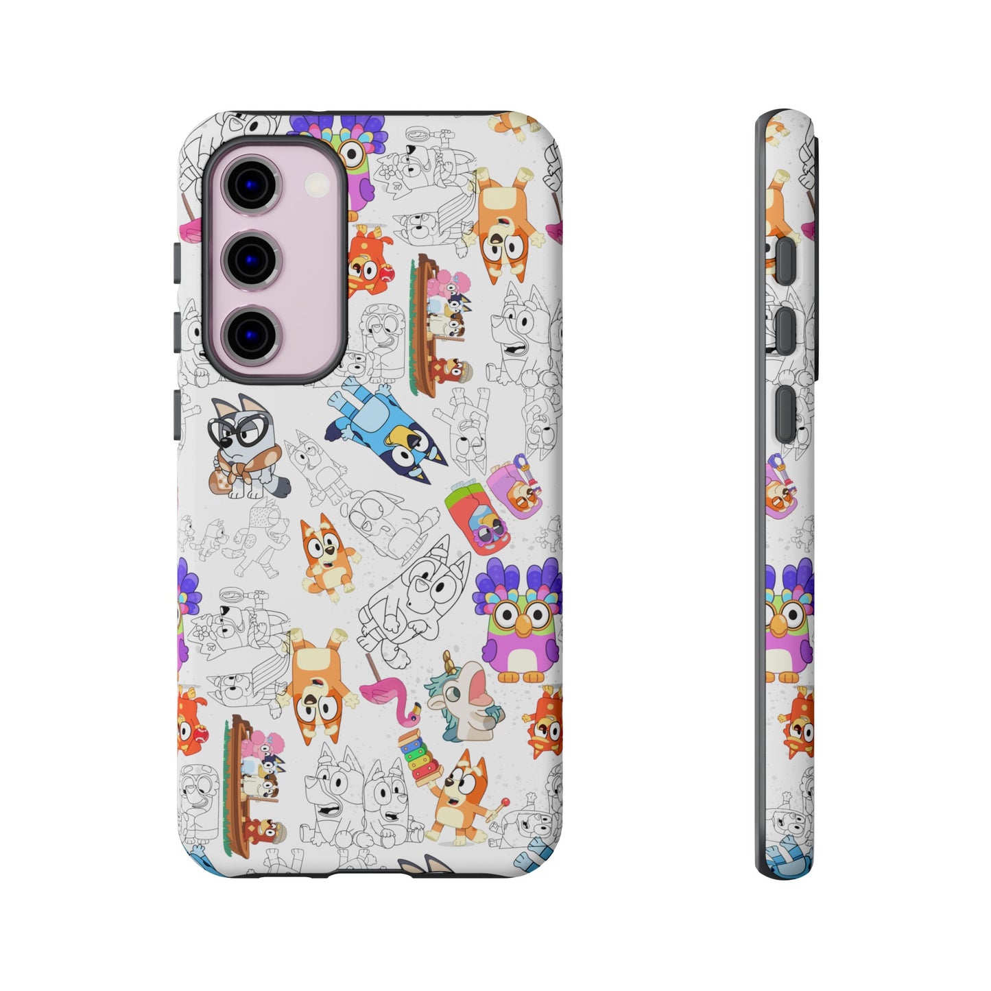 Bluey Muffin Bingo Phone Case Android Janet and Rita Grannies Grouchy Granny Unicorse