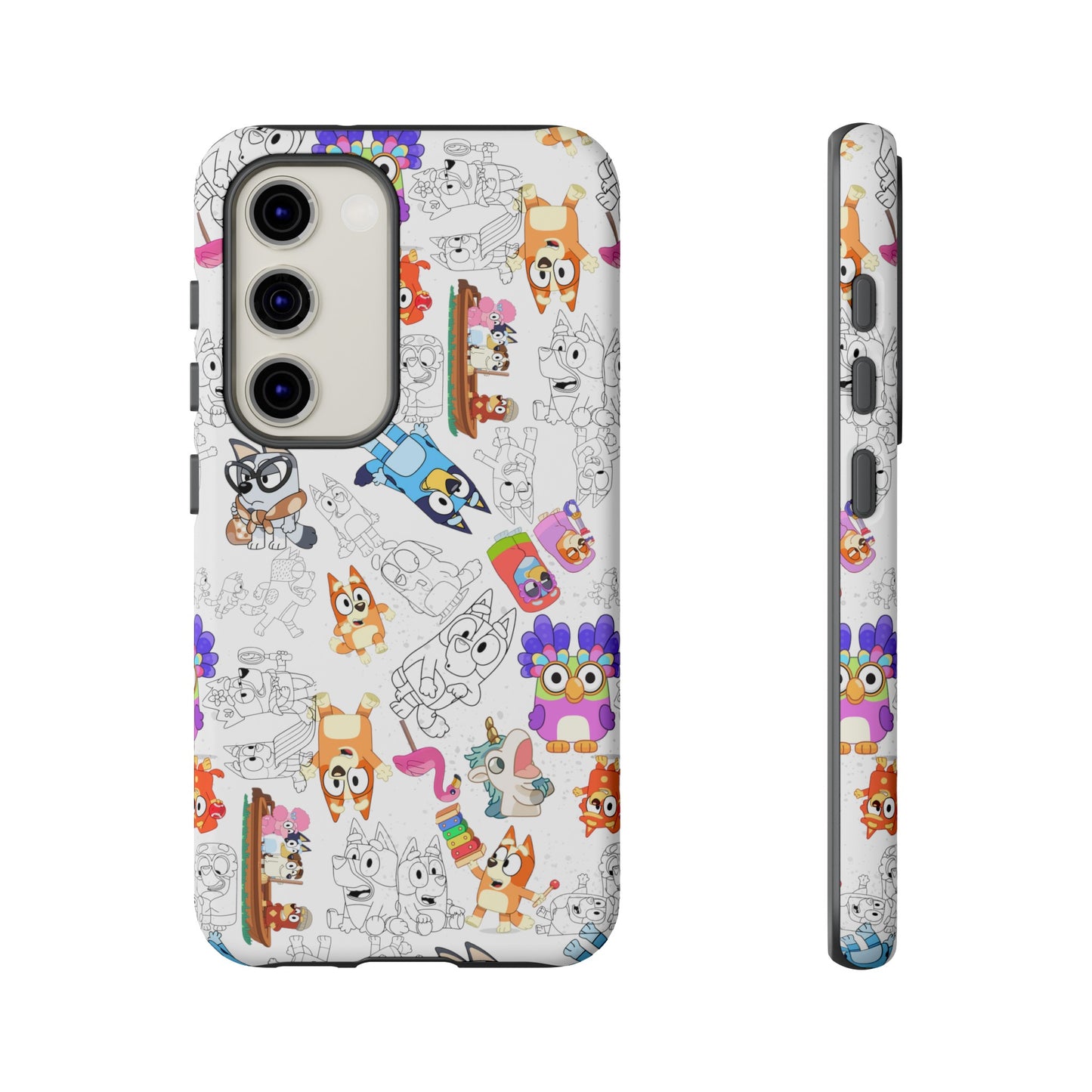 Bluey Muffin Bingo Phone Case Android Janet and Rita Grannies Grouchy Granny Unicorse