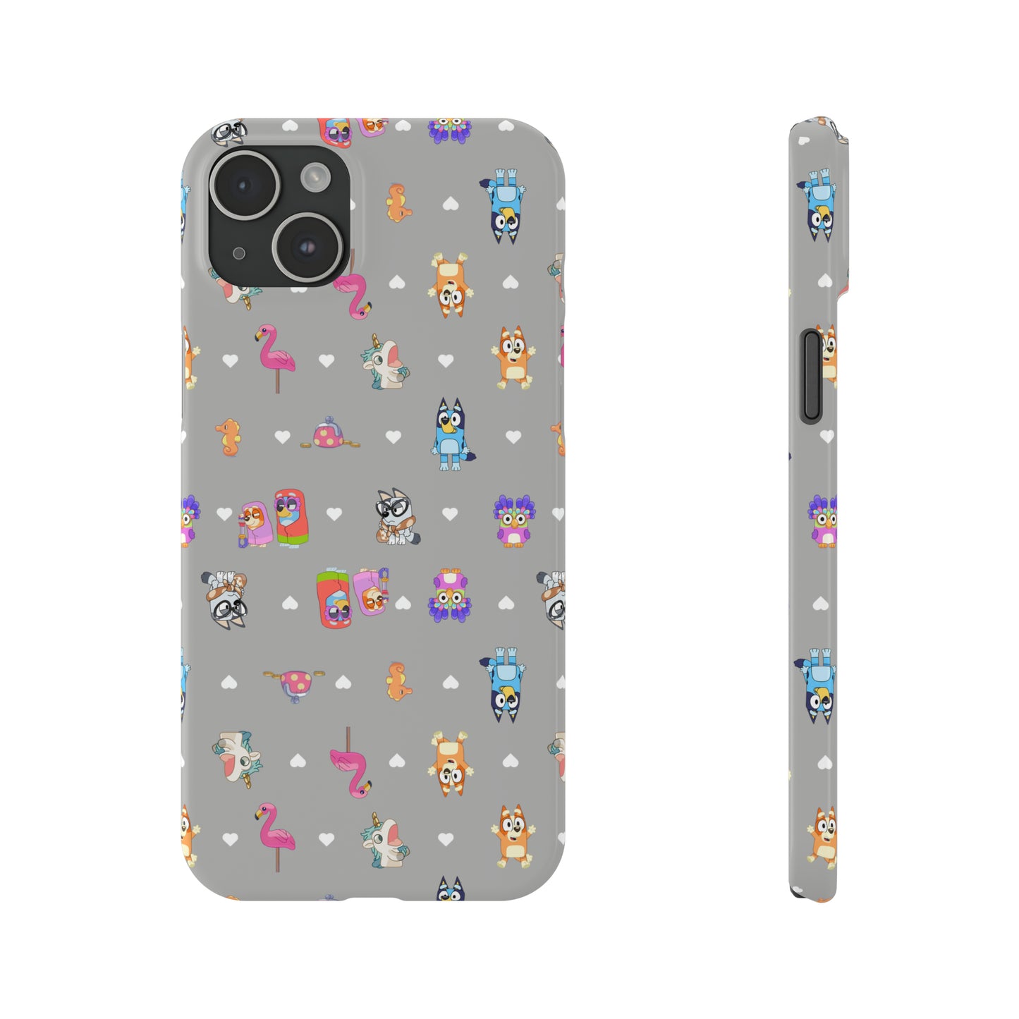 Chicc Bluey and Bingo Phonecase, iPhone Bluey Characters, Muffin Grannies Unicorse Phone Case