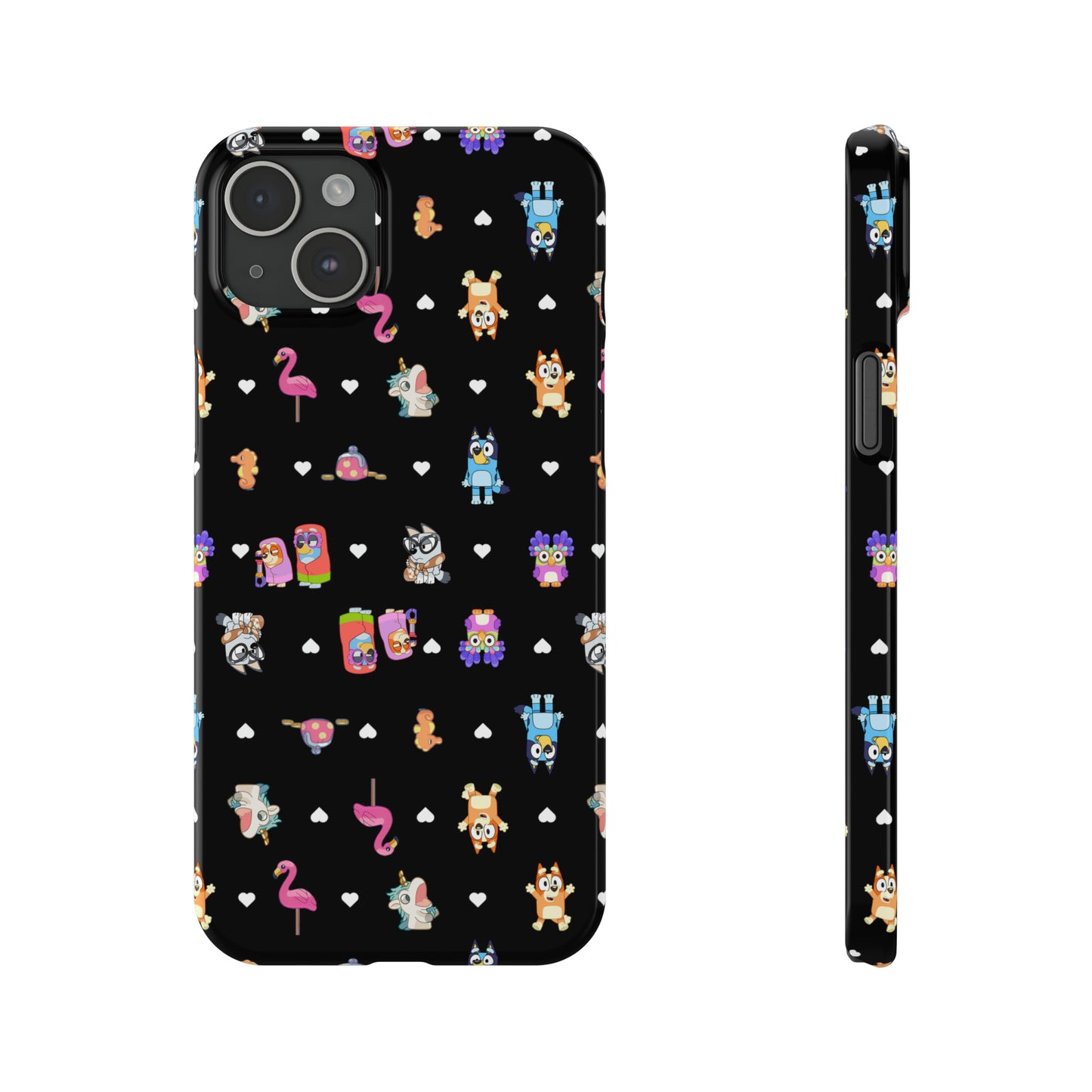 Janet and RIta Chicc Bluey and Bingo Phonecase, iPhone Bluey Characters, Muffin Grannies Unicorse Phone Case