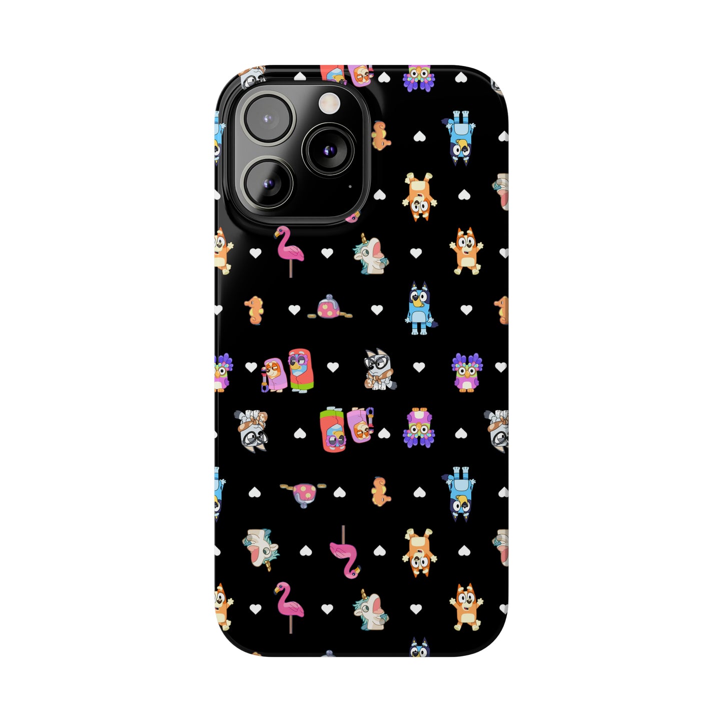 Janet and RIta Chicc Bluey and Bingo Phonecase, iPhone Bluey Characters, Muffin Grannies Unicorse Phone Case