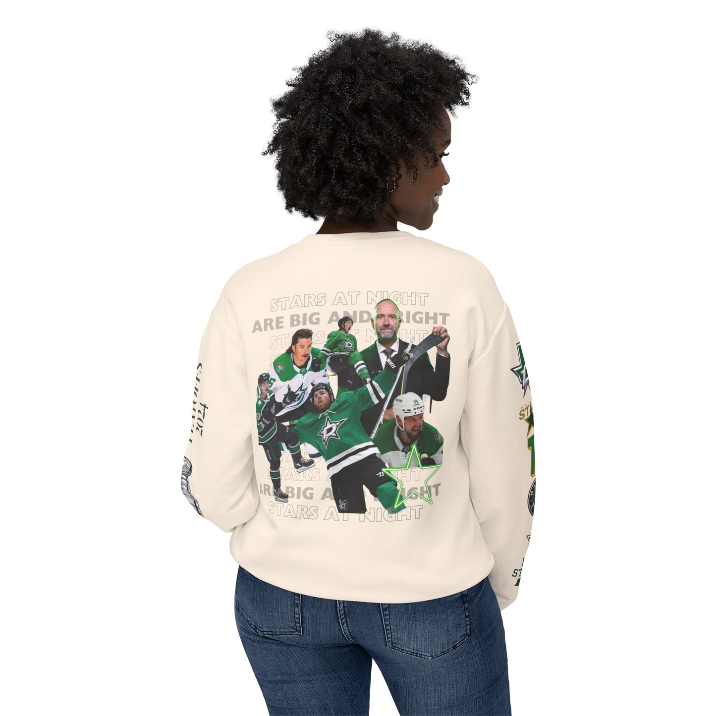 Dallas Stars Hockey Stanley Cup Playoffs Crewneck Tee Sweatshirt Stars Hockey Gear