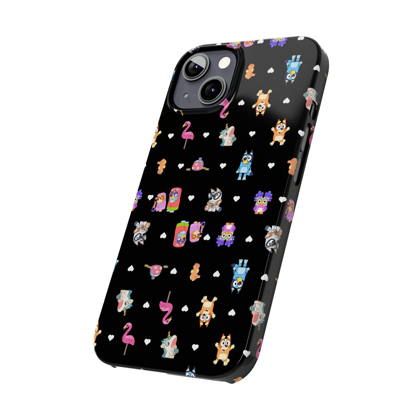 Janet and RIta Chicc Bluey and Bingo Phonecase, iPhone Bluey Characters, Muffin Grannies Unicorse Phone Case