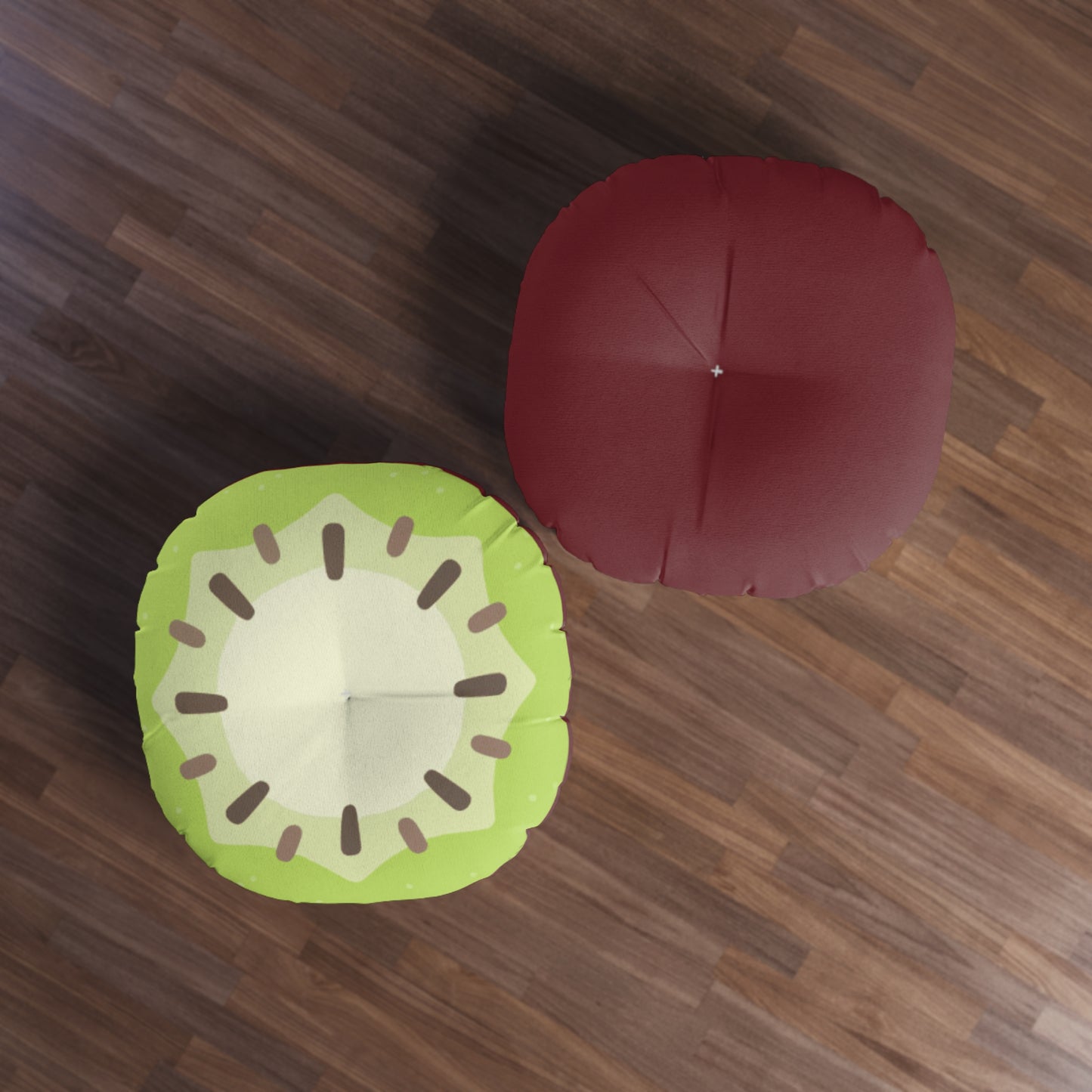 Bluey and Bingo Kiwi Rug Inspired, Bluey Kiwi Tufted Floor Pillow, Round