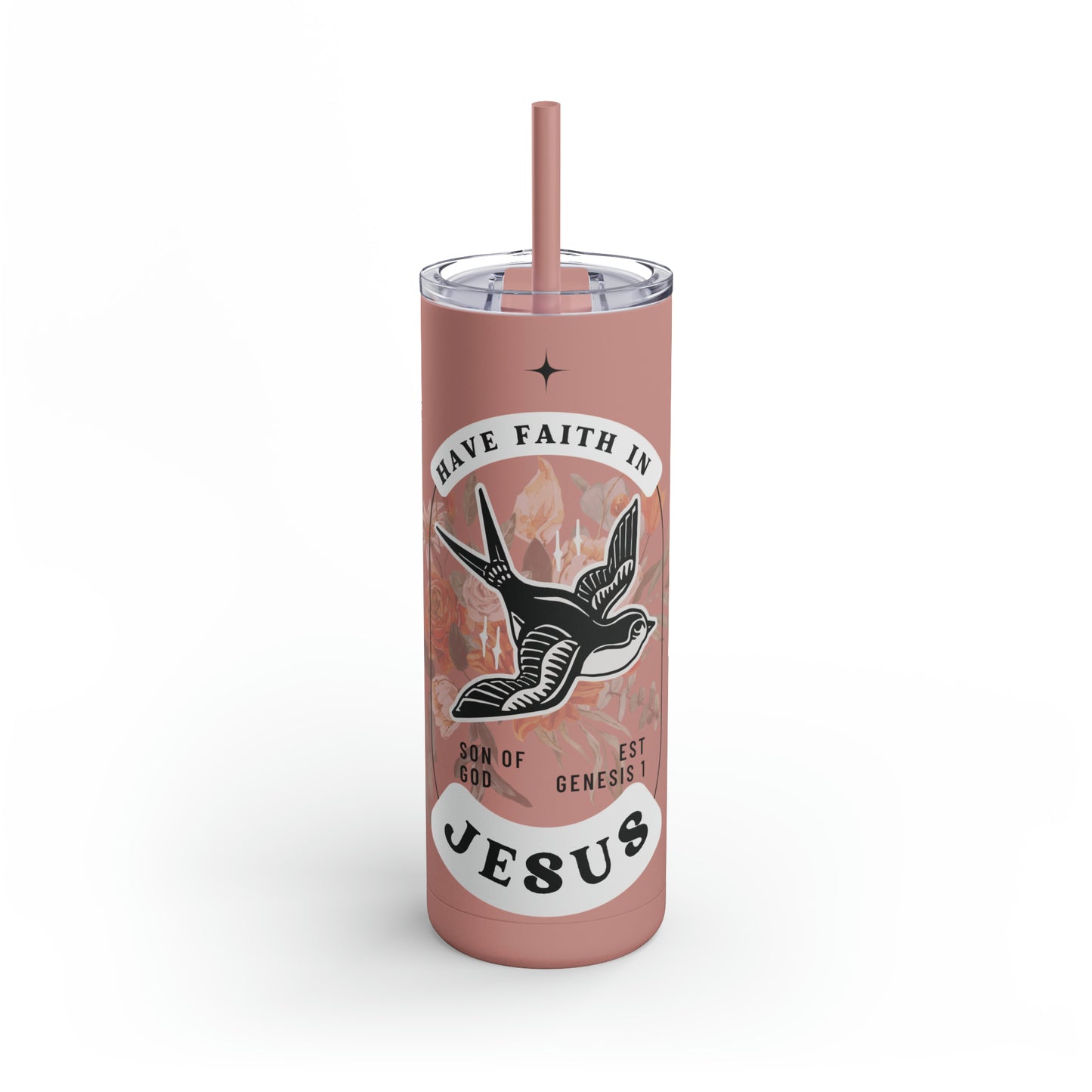 Bible 20oz Tumbler, Motivational Faith Inspirational Jesus Straight Tumblers, God Tumbler, JESUS tumbler