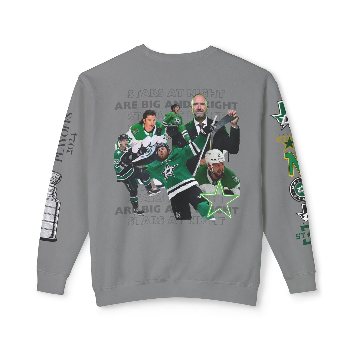 Dallas Stars Hockey Stanley Cup Playoffs Crewneck Tee Sweatshirt Stars Hockey Gear