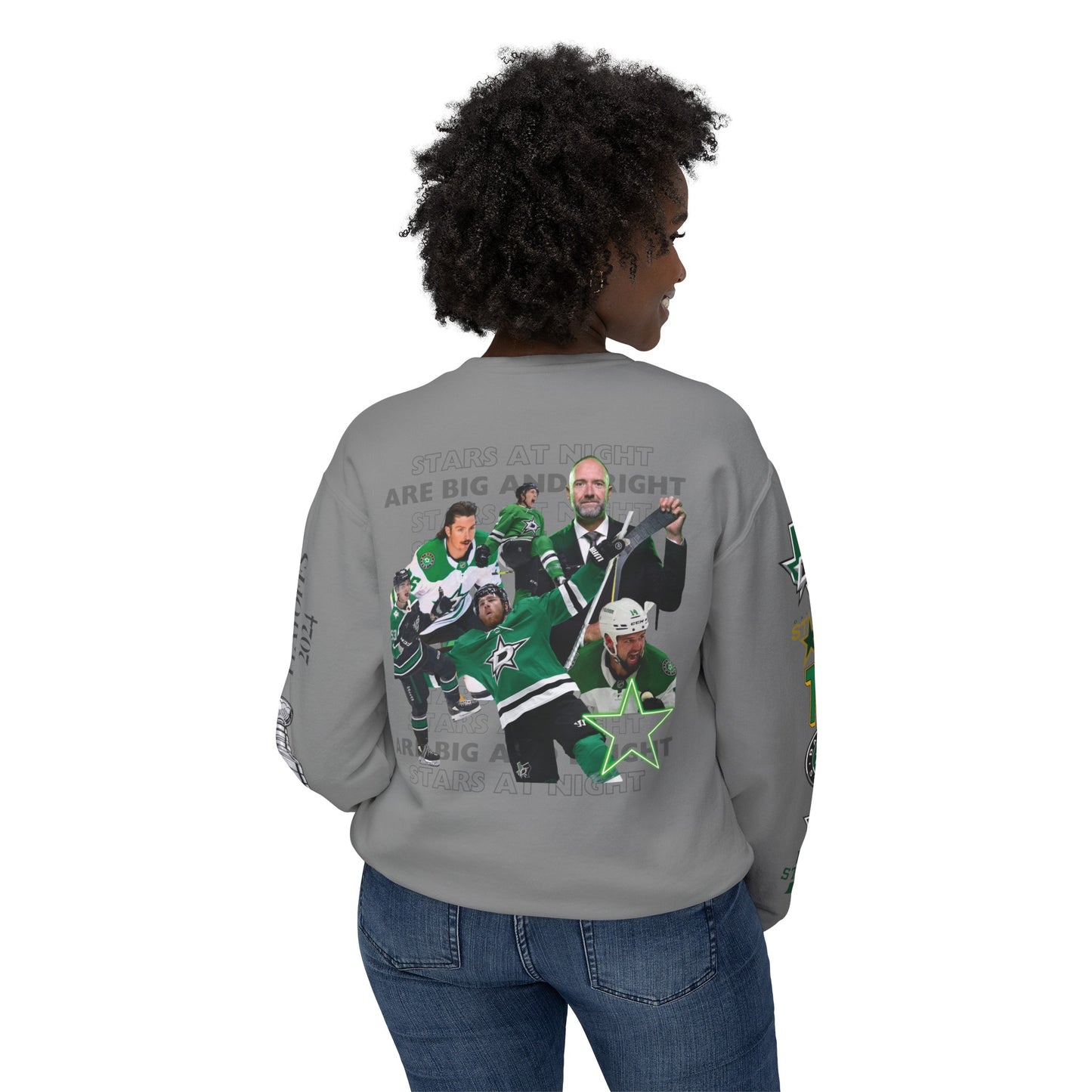 Dallas Stars Hockey Stanley Cup Playoffs Crewneck Tee Sweatshirt Stars Hockey Gear