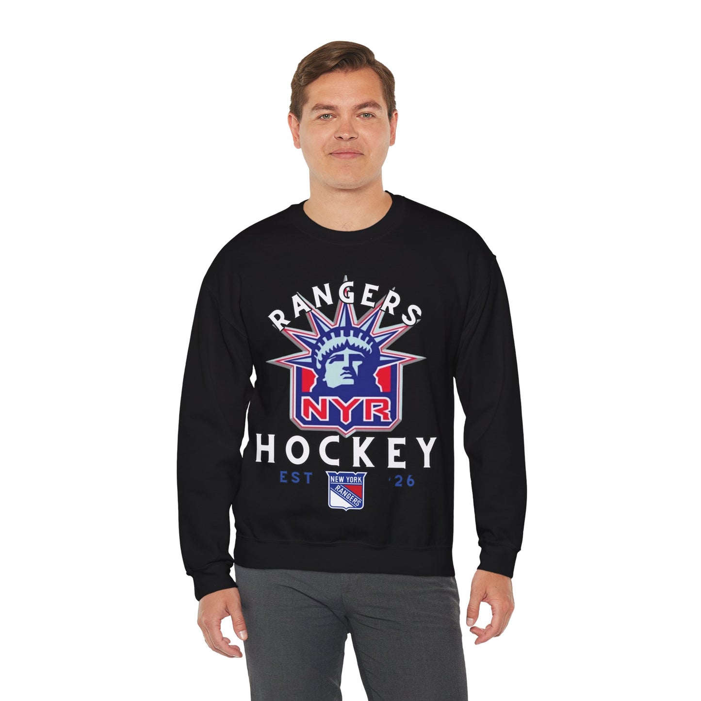 NY Rangers Hockey Sweatshirt, NY Hockey Shirt, Rangers Retro Hockey Sweatshirt, Rangers Fan Gear, NY Hoodie