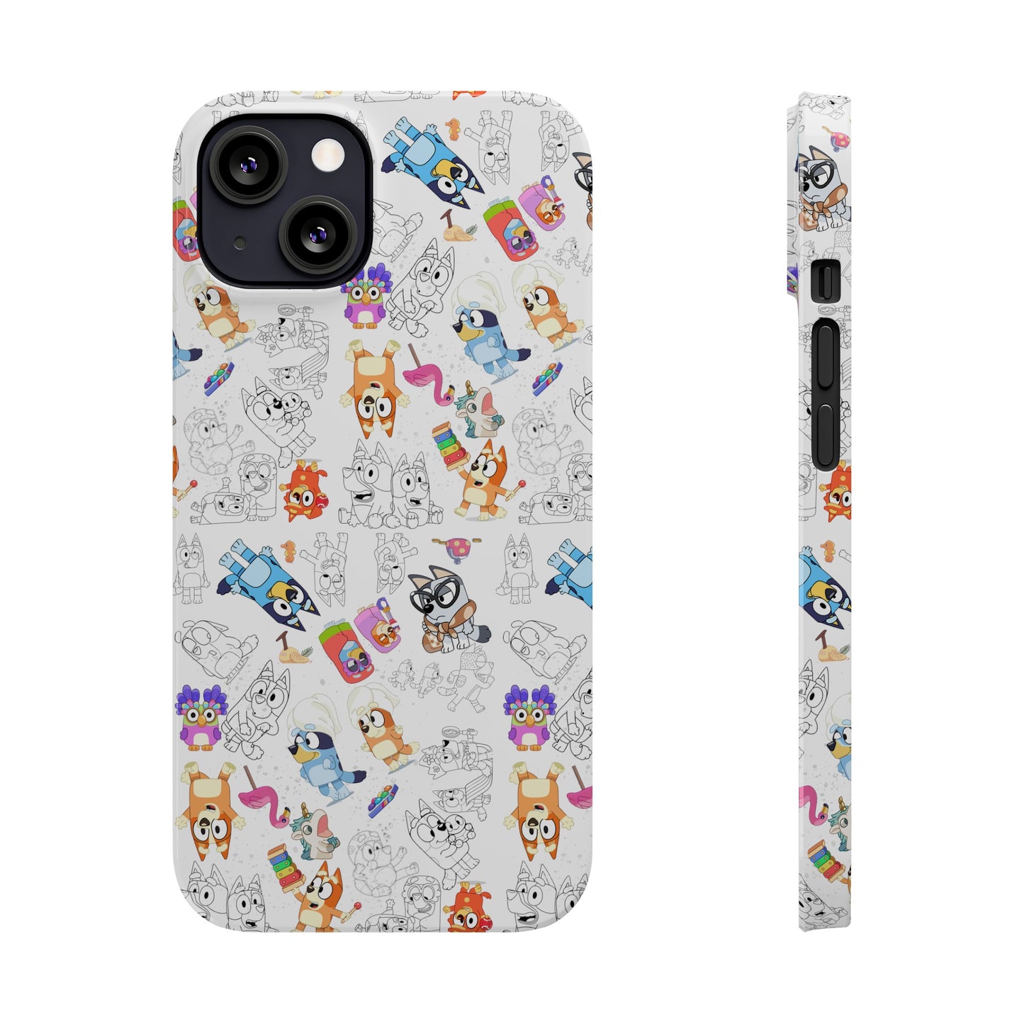 Bluey Bingo Phone Case, iPhone Bluey Characters, Muffin Grannies Beach Phone Case