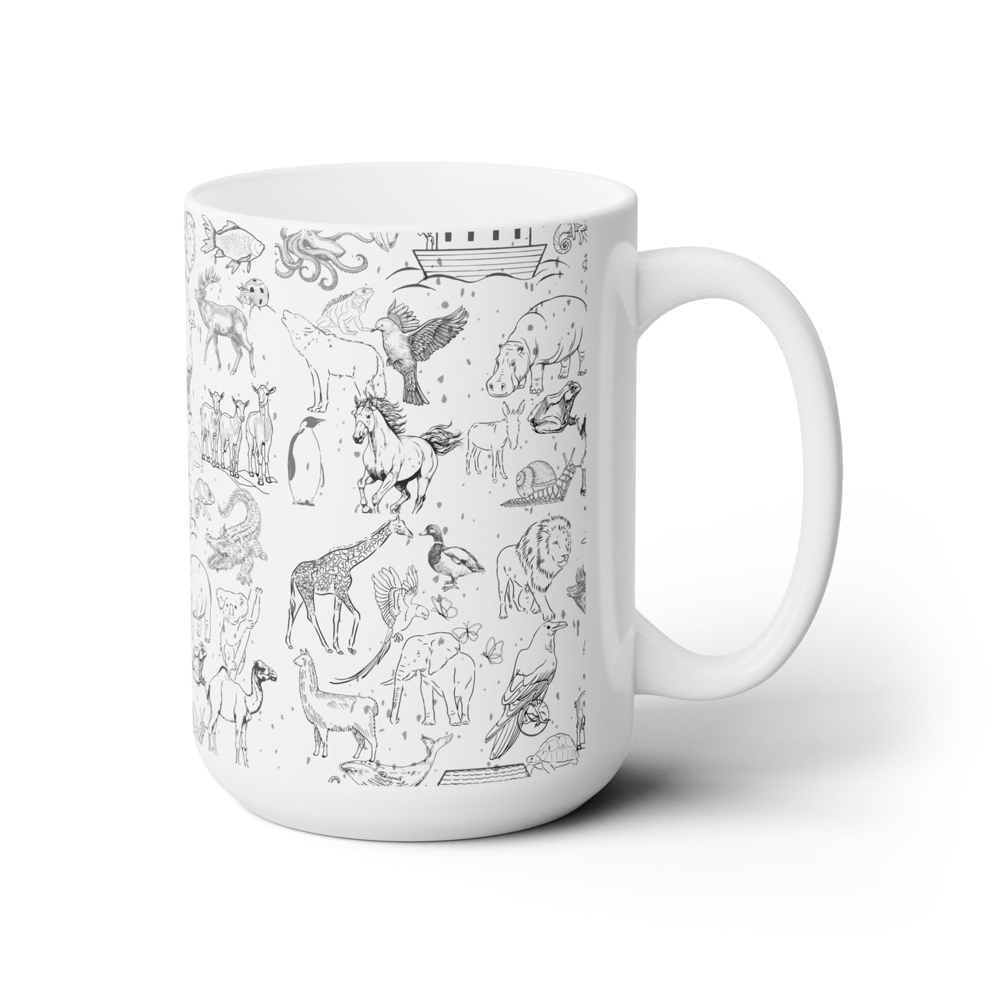 Noah's Ark Ceramic Mug 15oz