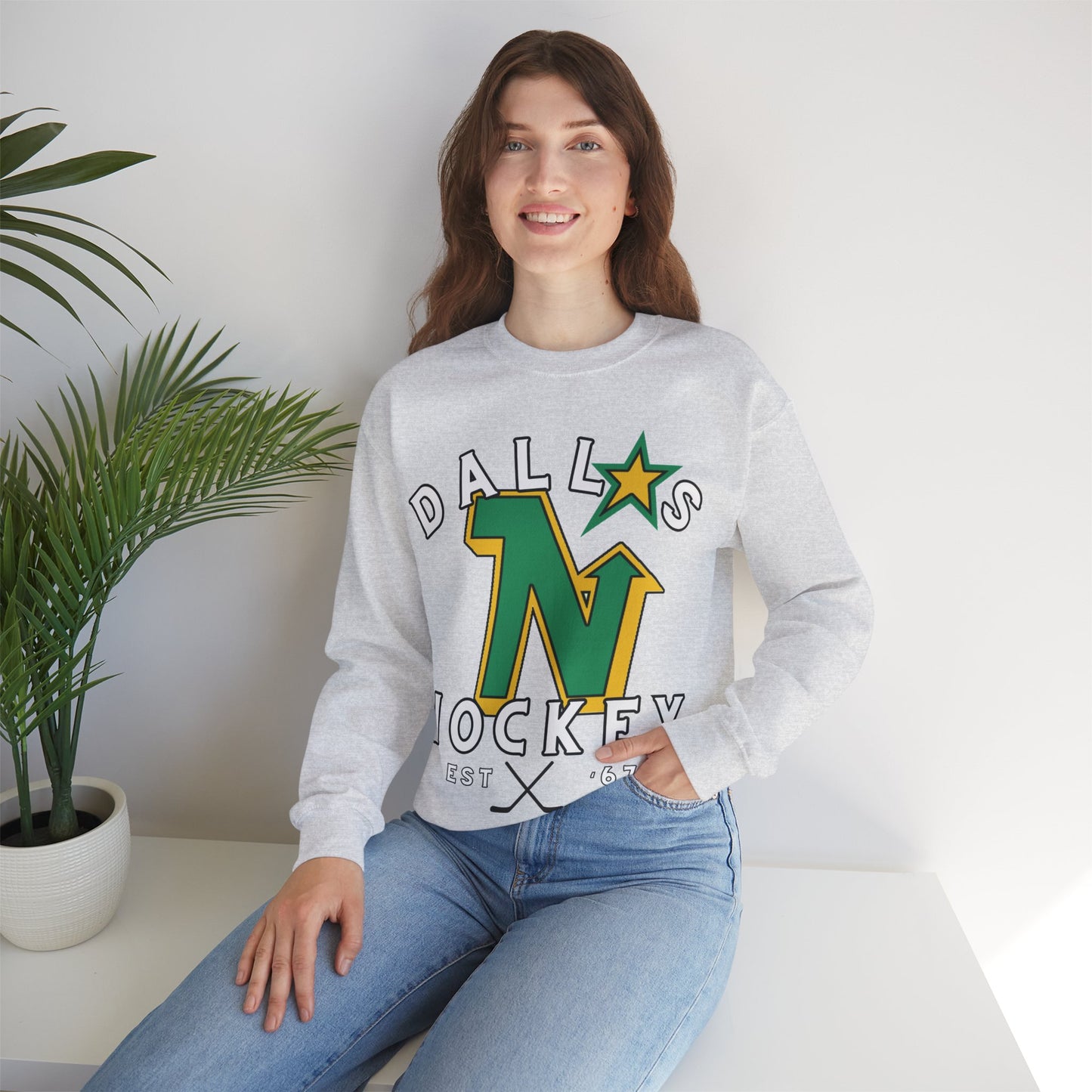 OG North Stars Hockey Sweatshirt, Dallas Hockey Shirt, Stars Retro Hockey Sweatshirt, Throwback Dallas Gear, NHL Hoodie