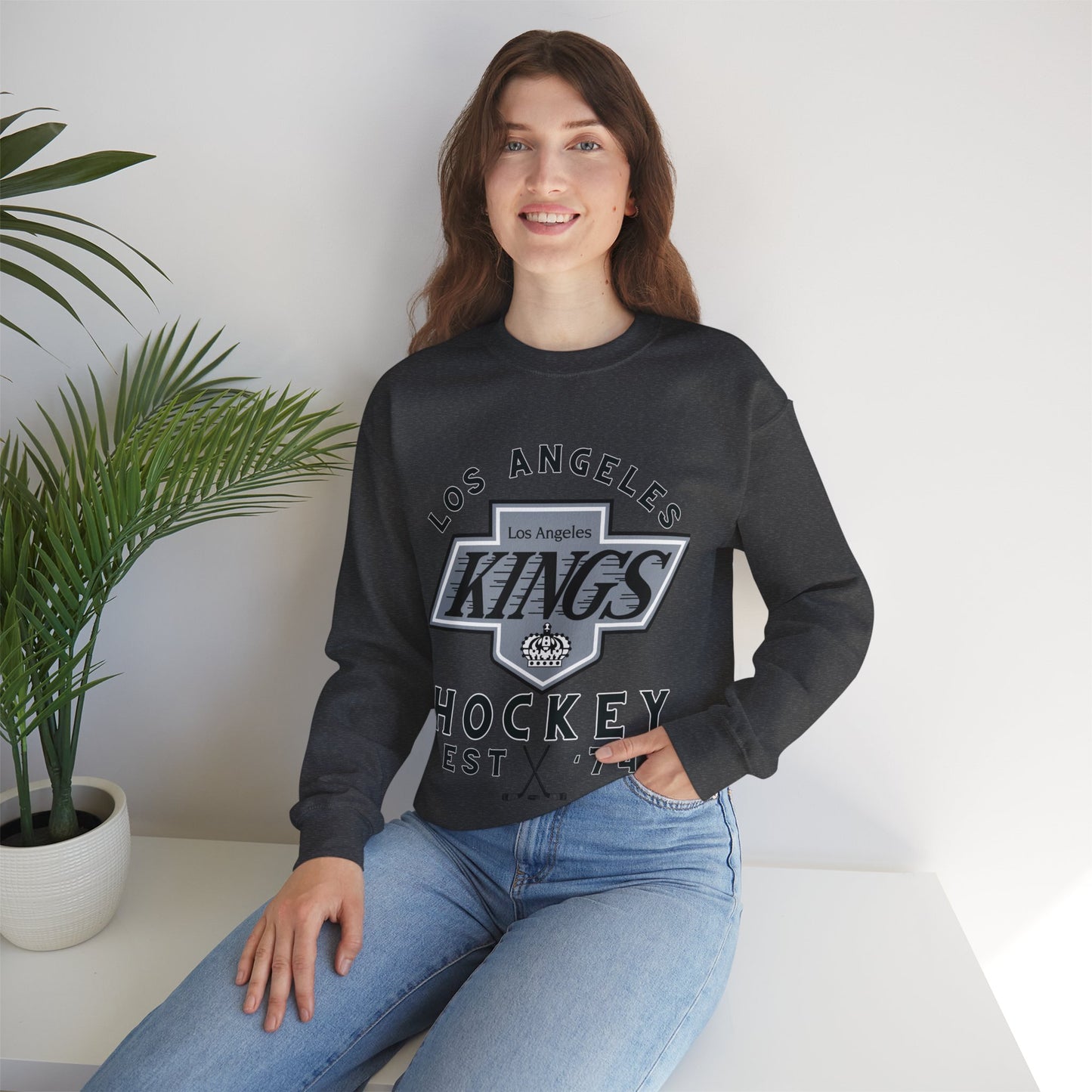 LA Kings Sweatshirt, LA Kings Hockey Shirt, Kings Retro Hockey Sweatshirt, Throwback Kings Gear, NHL Hoodie