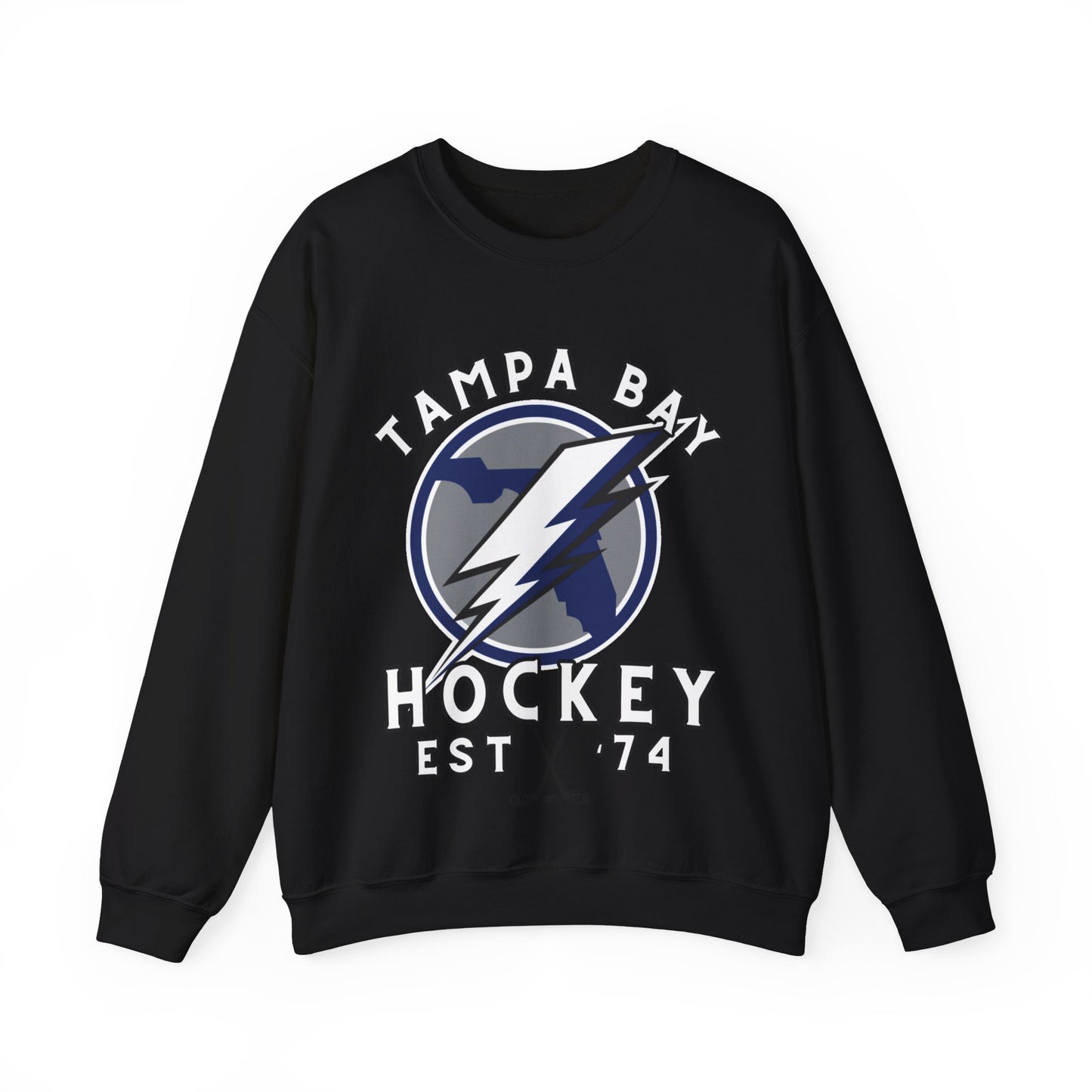 Tampa Sweatshirt - Lightening Hockey Sweatshirt - Retro Tampa Hockey Crewneck - Ice Hockey Sweatshirt - Vintage Tampa Sweatshirt Playoff Gear