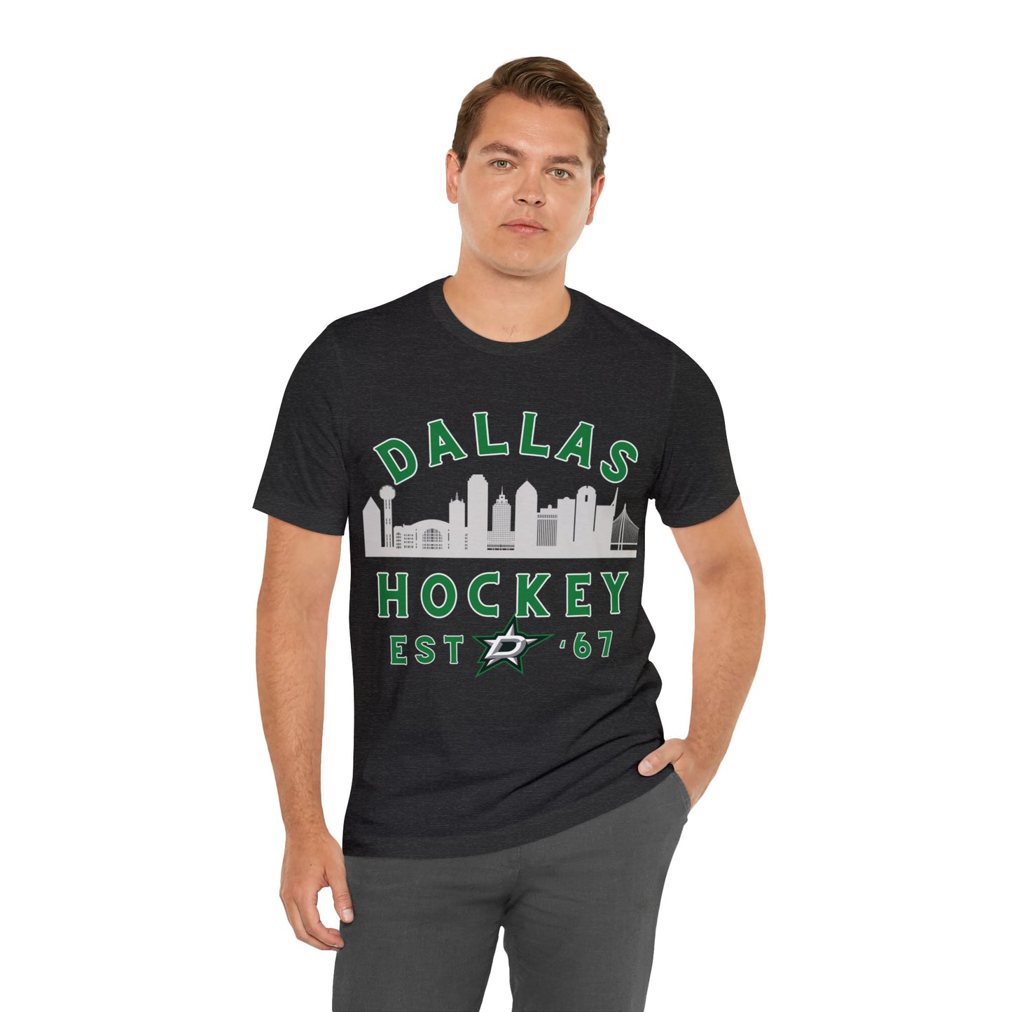 Dallas Stars Tee - Dallas Hockey Jersey Tshirt - Retro Dallas Hockey Tee - Ice Hockey- Vintage Dallas Tee Playoff Gear