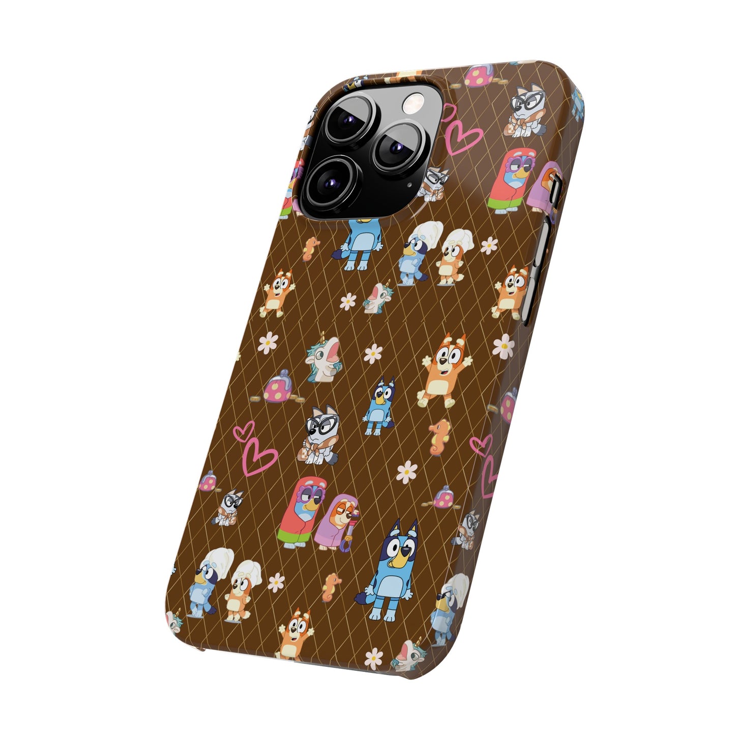 Copy of  Bluey Bingo Phone Case, iPhone Bluey Characters, Muffin Grannies Beach Phone Case