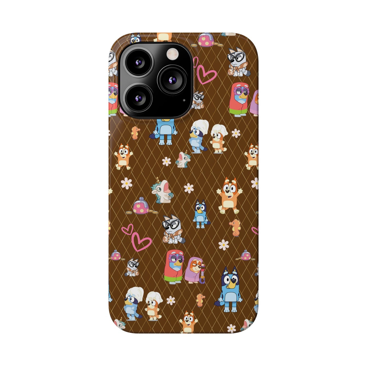 Copy of  Bluey Bingo Phone Case, iPhone Bluey Characters, Muffin Grannies Beach Phone Case