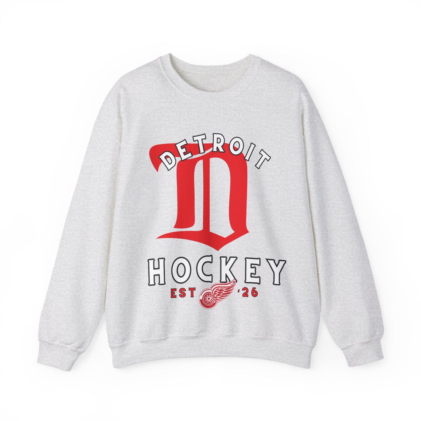 Detroit Red Wings Hockey Sweatshirt, Detroit Hockey Shirt, Red Wings Retro Hockey Sweatshirt, Detroit Fan Gear, NHL Hoodie