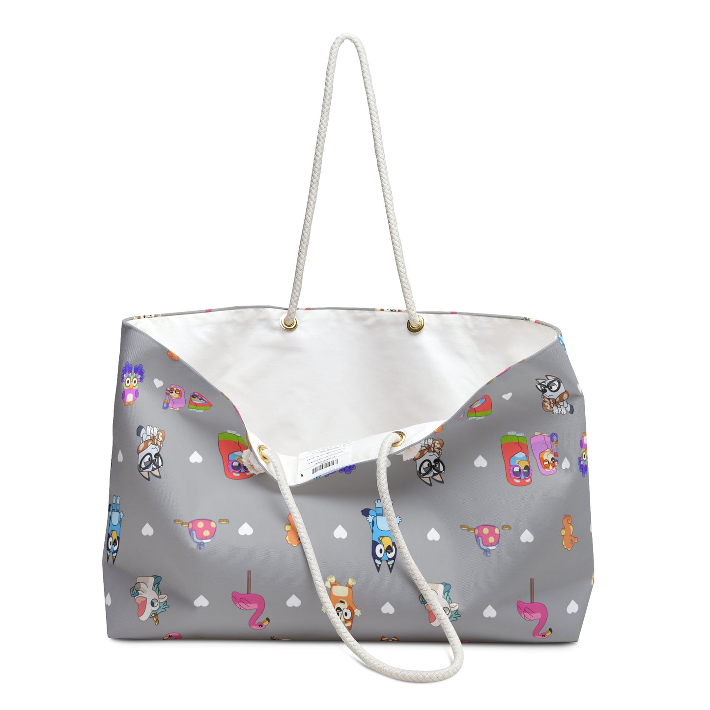 Rita and Janet Tote Bag, Bluey Heeler Weekender Bag, Bluey and Bingo Themed Tote, Bluey Bag, Bingo Overnighter, Bingo and Bluey Shoulder Bag