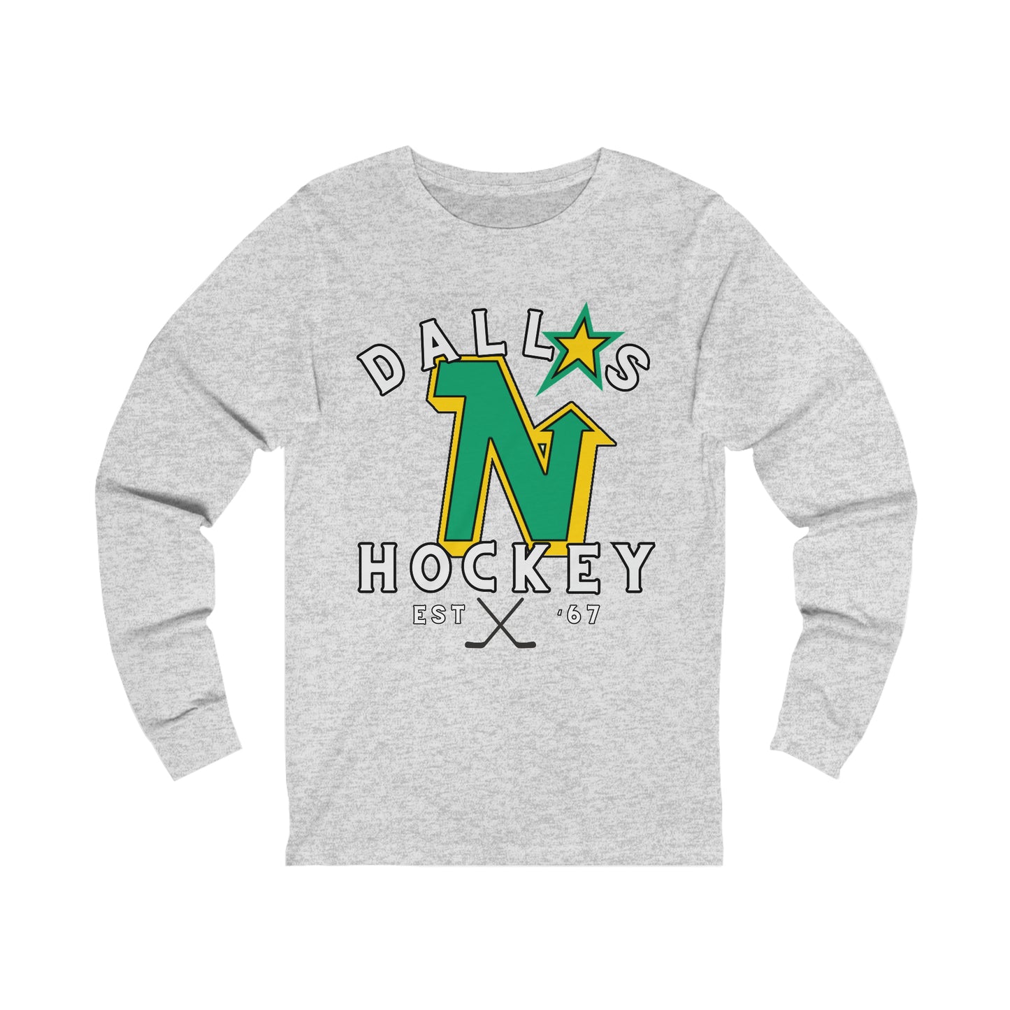 Dallas Stars Tee, Dallas North Stars, OG Team Name, NHL Dallas Throwback Tee, North Stars, Dallas Hockey Long Sleeve