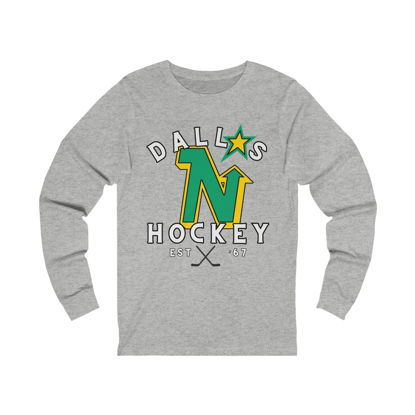 Dallas Stars Tee, Dallas North Stars, OG Team Name, NHL Dallas Throwback Tee, North Stars, Dallas Hockey Long Sleeve