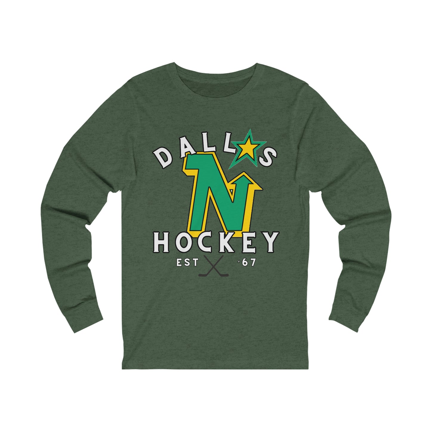 Dallas Stars Tee, Dallas North Stars, OG Team Name, NHL Dallas Throwback Tee, North Stars, Dallas Hockey Long Sleeve