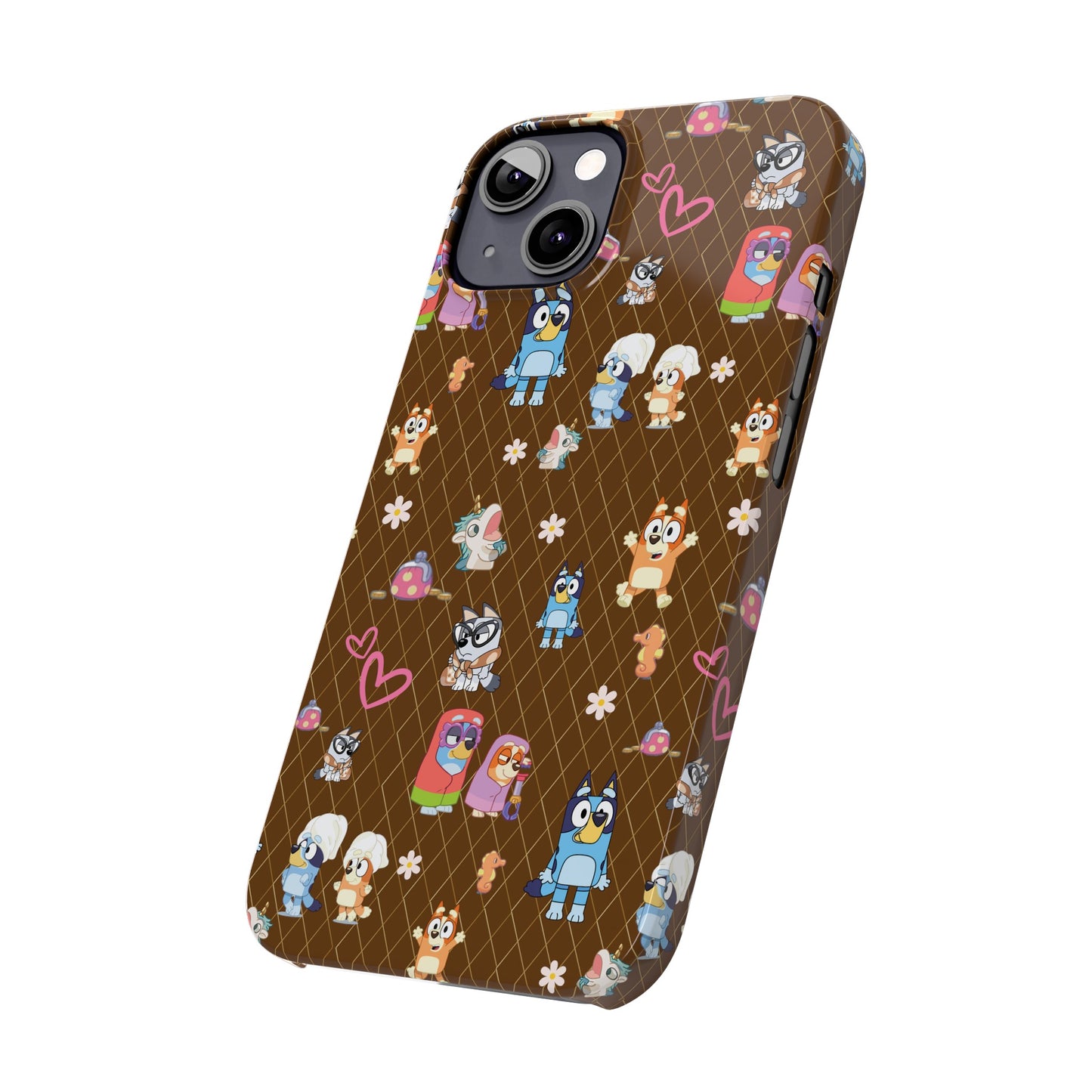 Copy of  Bluey Bingo Phone Case, iPhone Bluey Characters, Muffin Grannies Beach Phone Case