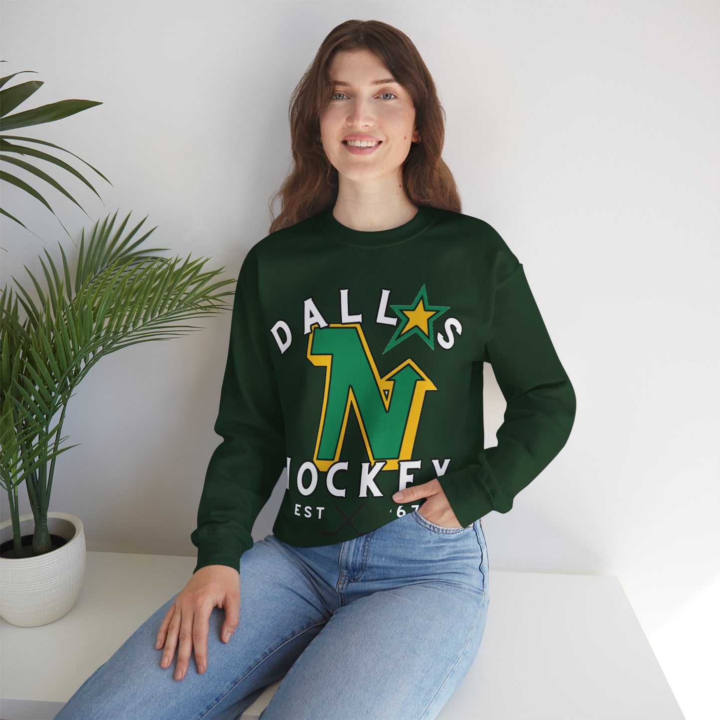 OG North Stars Hockey Sweatshirt, Dallas Hockey Shirt, Stars Retro Hockey Sweatshirt, Throwback Dallas Gear, NHL Hoodie