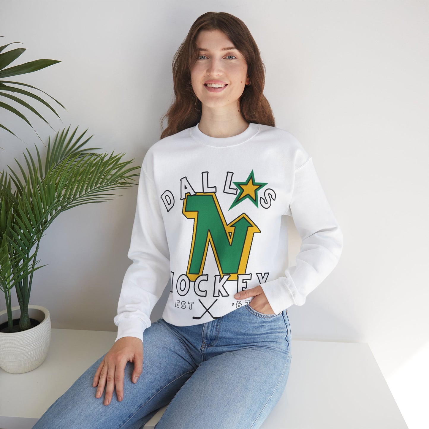 OG North Stars Hockey Sweatshirt, Dallas Hockey Shirt, Stars Retro Hockey Sweatshirt, Throwback Dallas Gear, NHL Hoodie