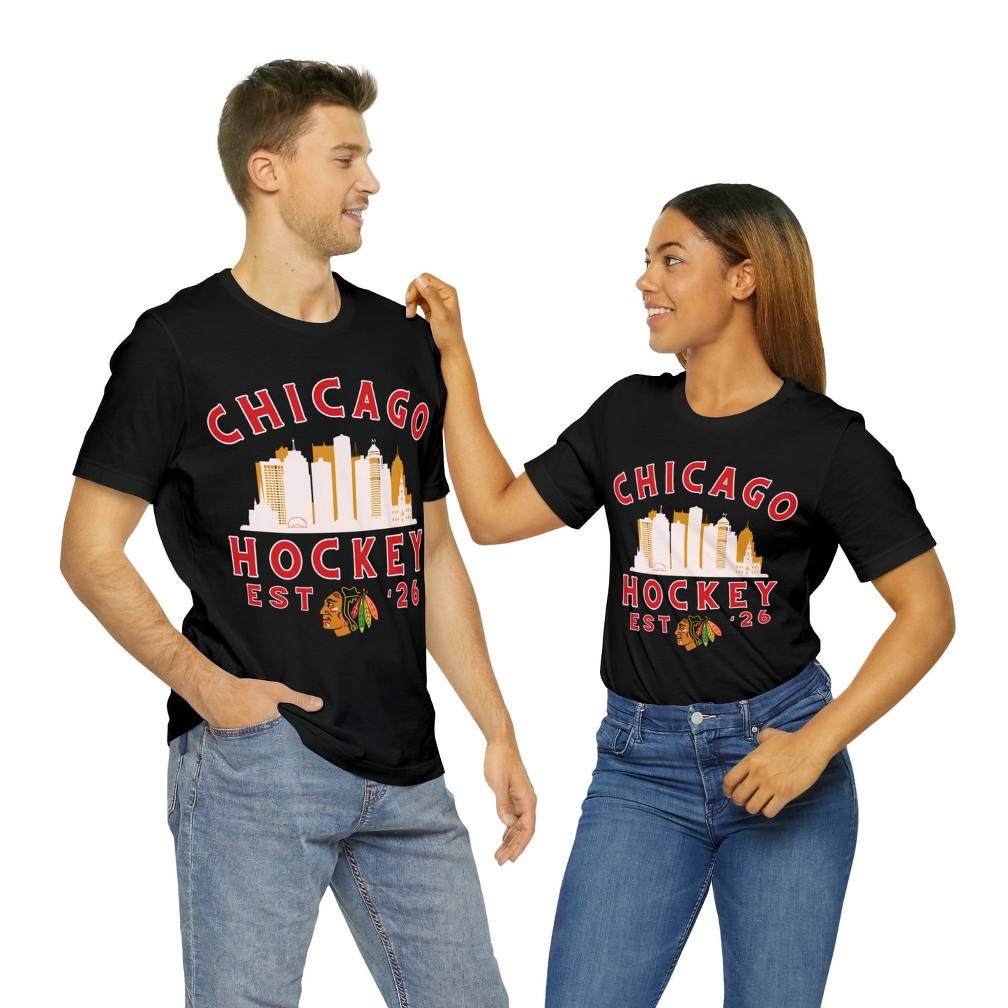 Blackhawks Hockey Tee, Chicago Hockey Shirt, Blackhawks Retro Hockey Sweatshirt, Chicago Fan Gear, Chicago NHL Hoodie