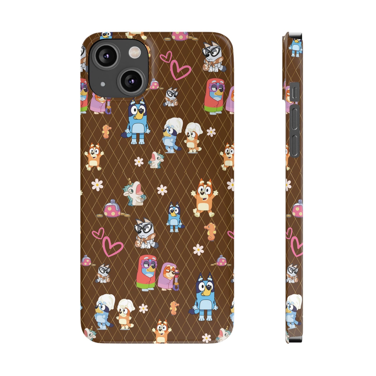 Copy of  Bluey Bingo Phone Case, iPhone Bluey Characters, Muffin Grannies Beach Phone Case