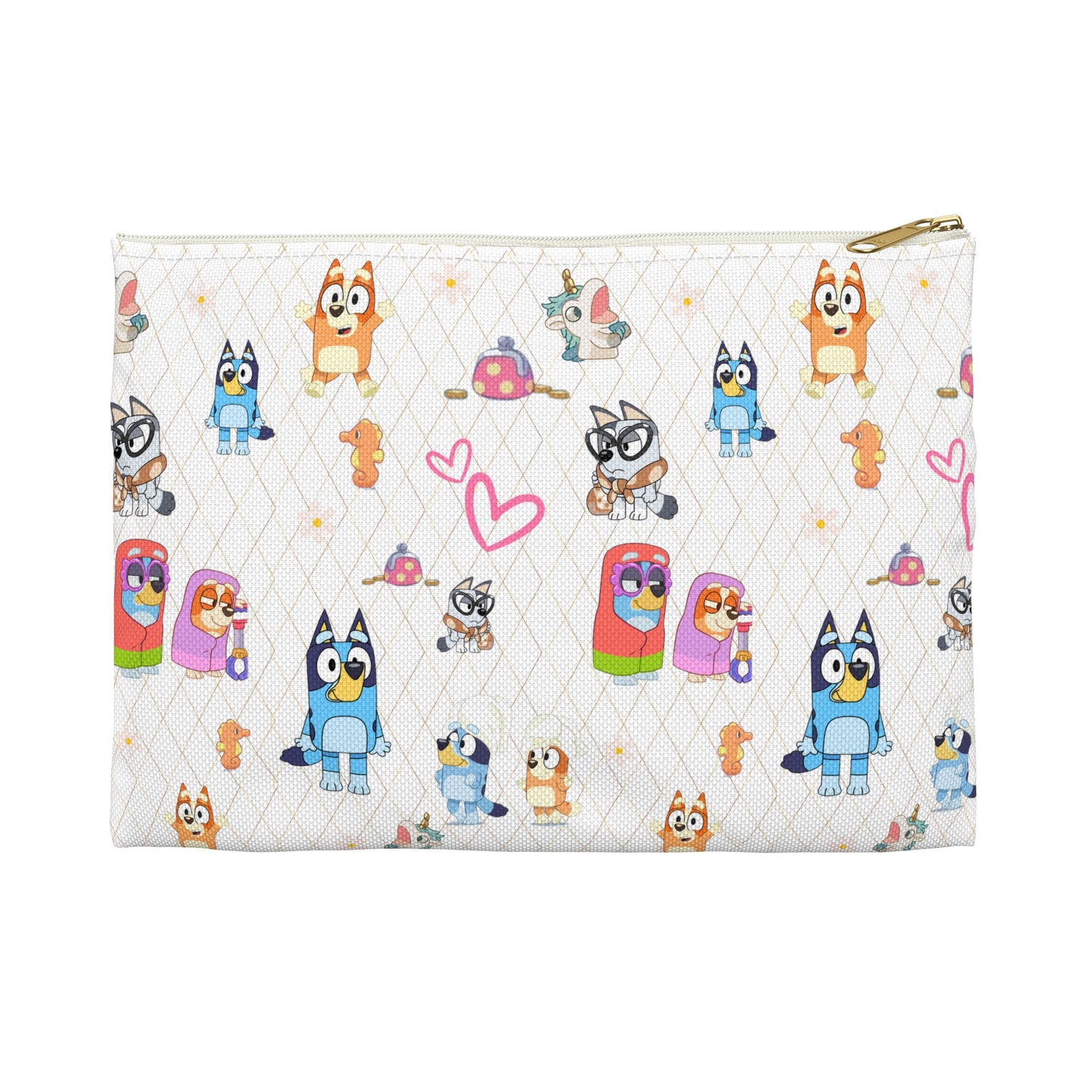 Bluey Travel Case, Bluey Accessory Pouch, Bingo Make Up Bag, Bingo and Bluey Back To School Pouch